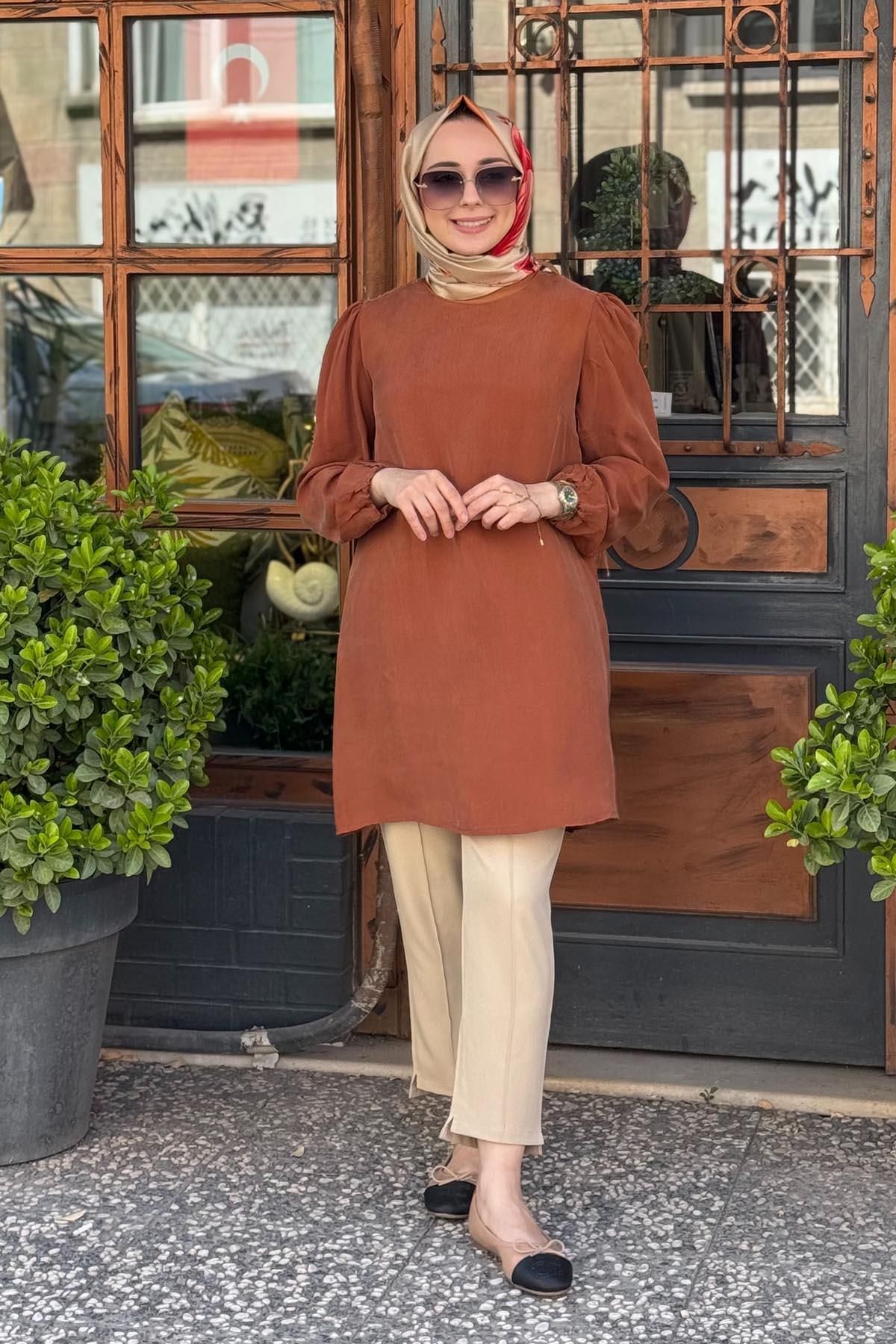MissWhence Tunik 37025 Bakır
