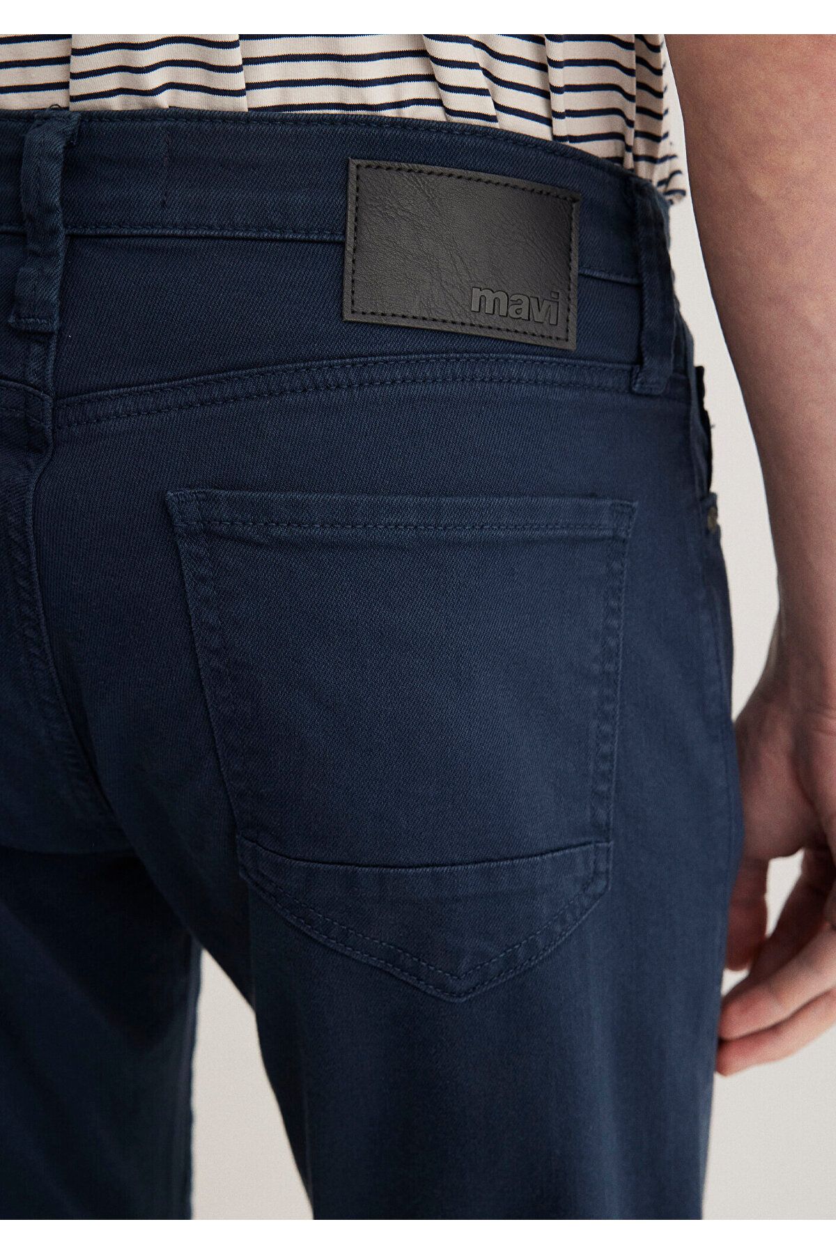 Mavi-Martin Dunkelblaue Komfort-Gabardine-Hose 0037889451 7