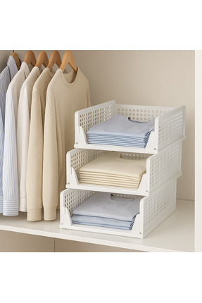 Kavi Entegre Plastik 3 Katlı Portatif Dolap İçi Çekmece