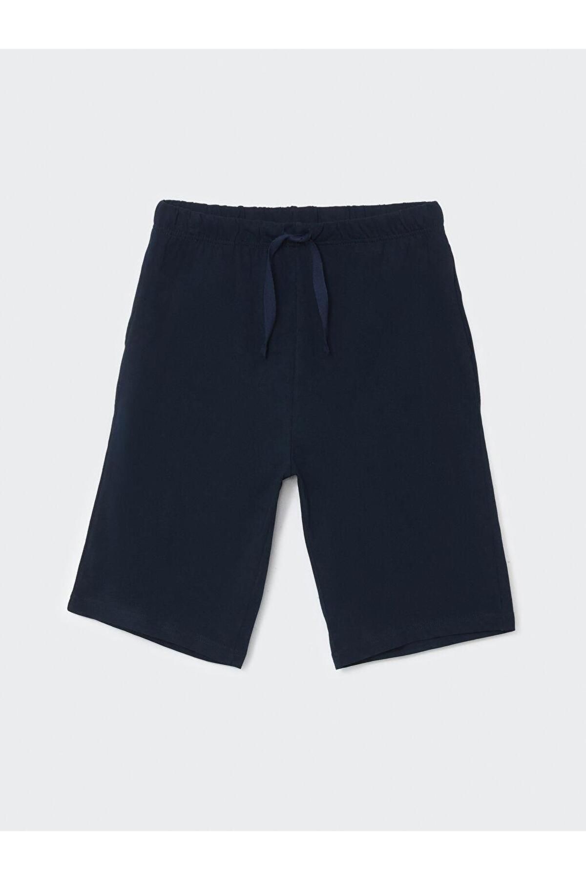 LC Waikiki-Standard Fit Men's Pajama Set with Shorts 7