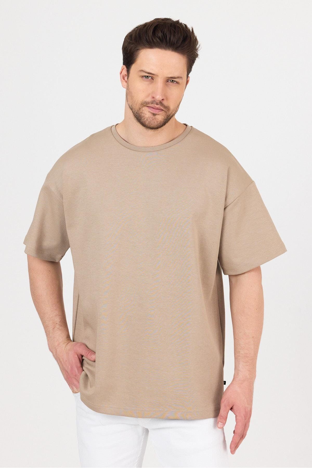 yakamor Erkek Doubleface İnterlok Oversize Tshirt