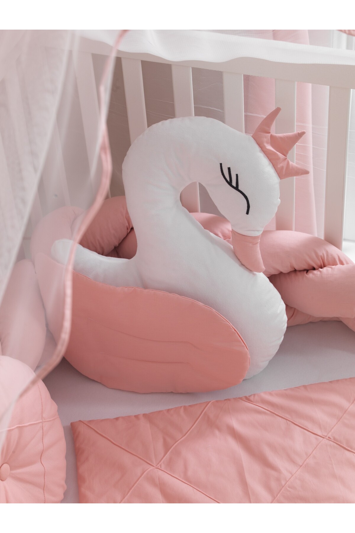 SOFT BABY TEKSTİL Flowers Örgü Beşik Uyku Seti fotoğrafı 6 (önizleme)