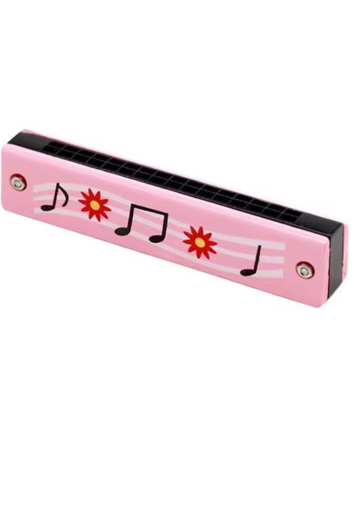 ŞEN AKSESUAR Ahşap Mızıka Pembe Renkli Çocuk Müzik Aleti