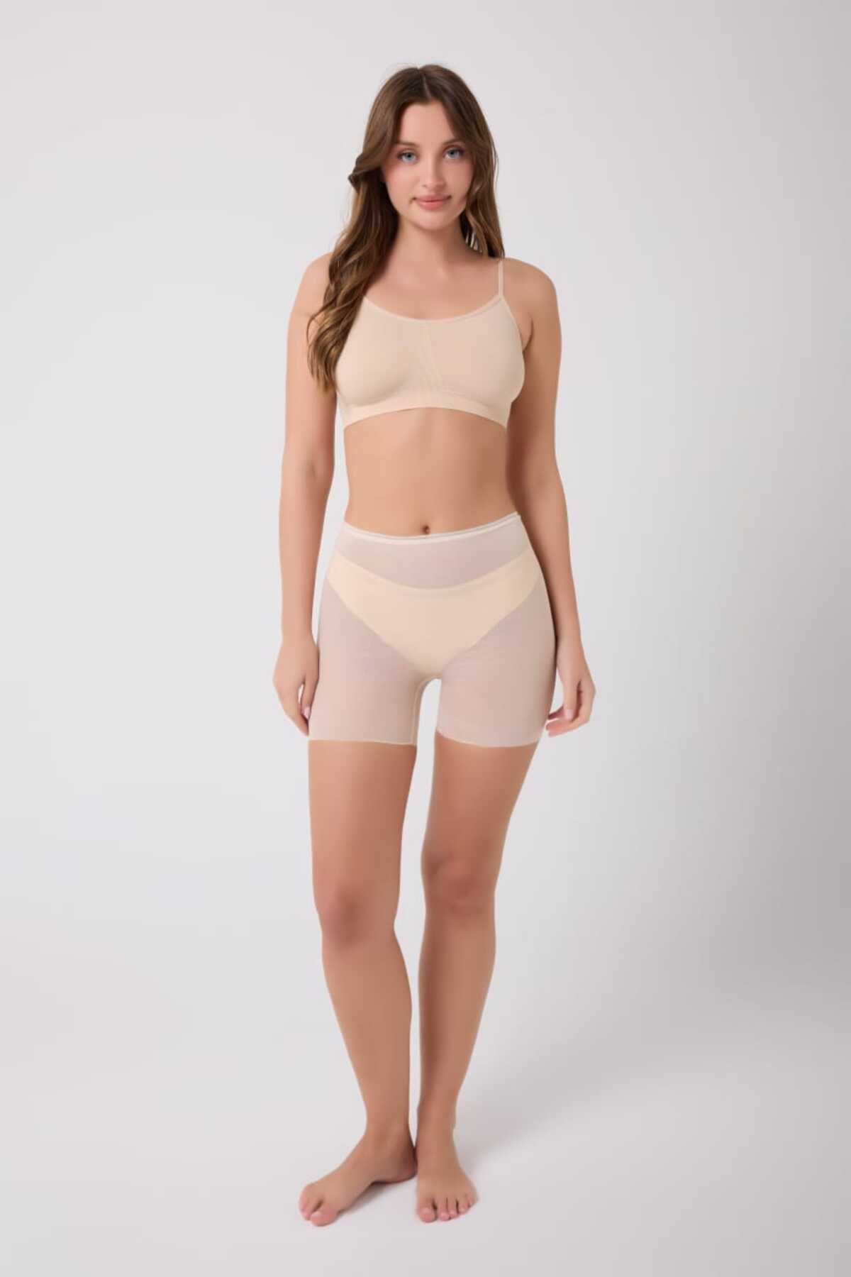 BELLİZZİ Lazer Kesim Tül Boxer Korse 0024