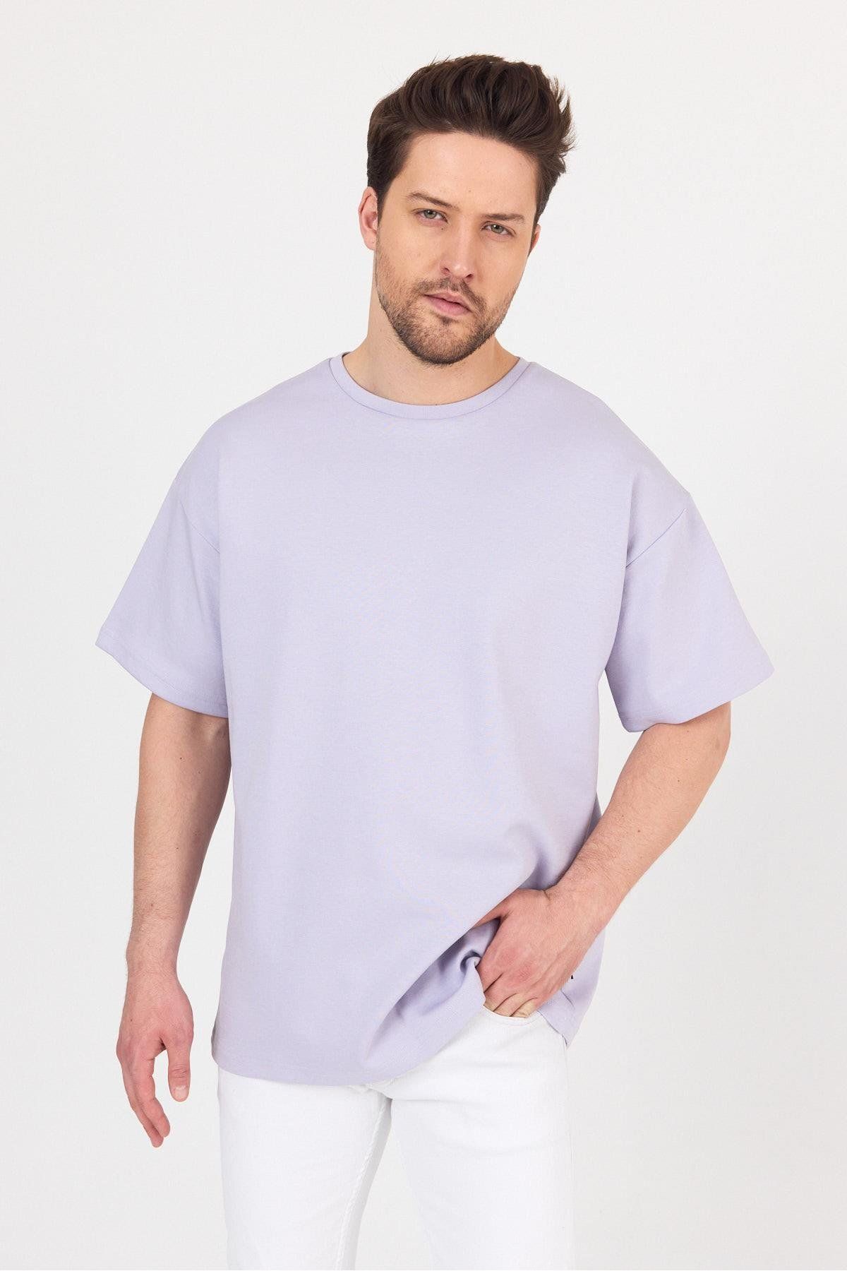 yakamor Erkek Doubleface İnterlok Oversize Tshirt