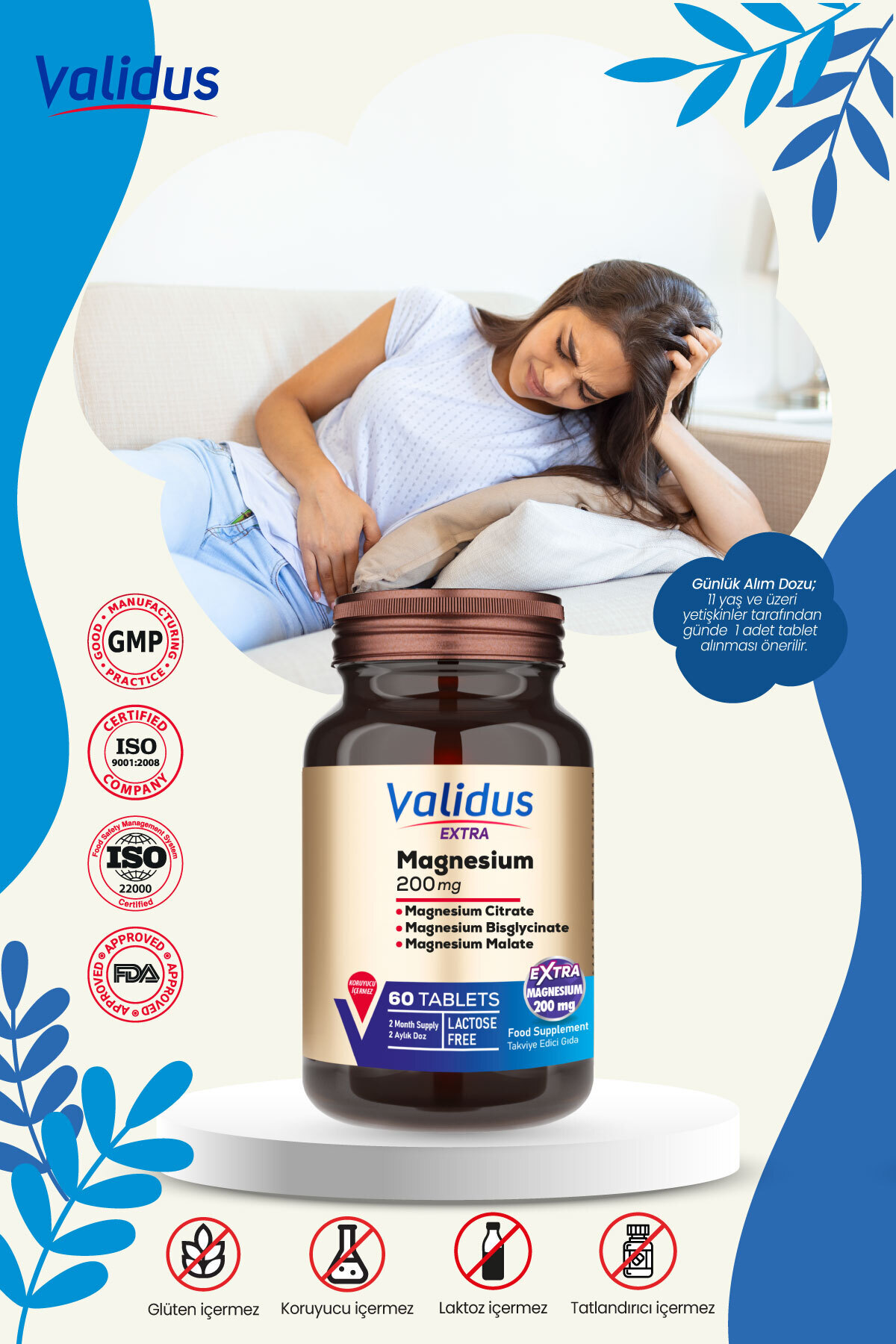 Validus-Women's Support Set - Vitex - Burdock Root - Folat Qatrefolic - Magnesium 3