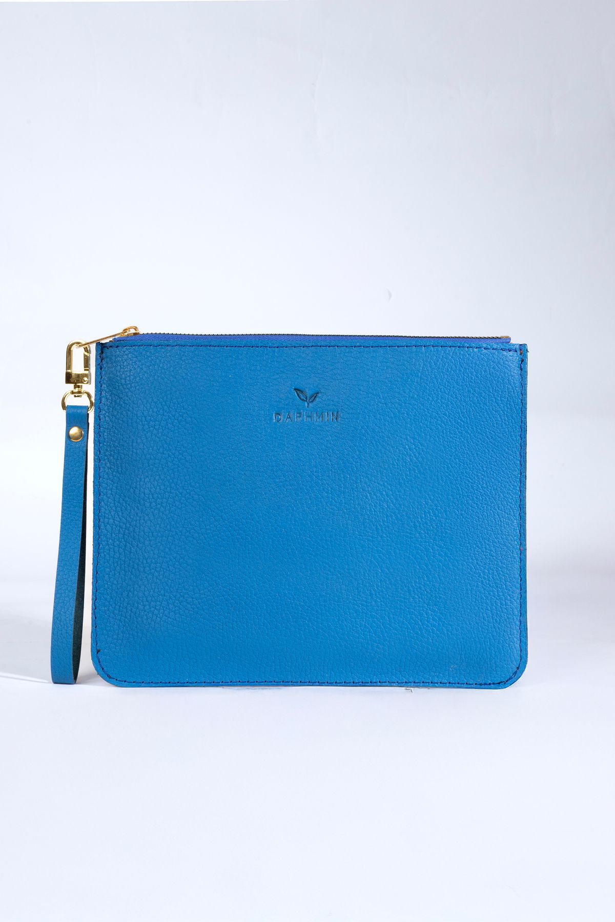 Daphmin Nia Hakiki Deri Clutch Çanta