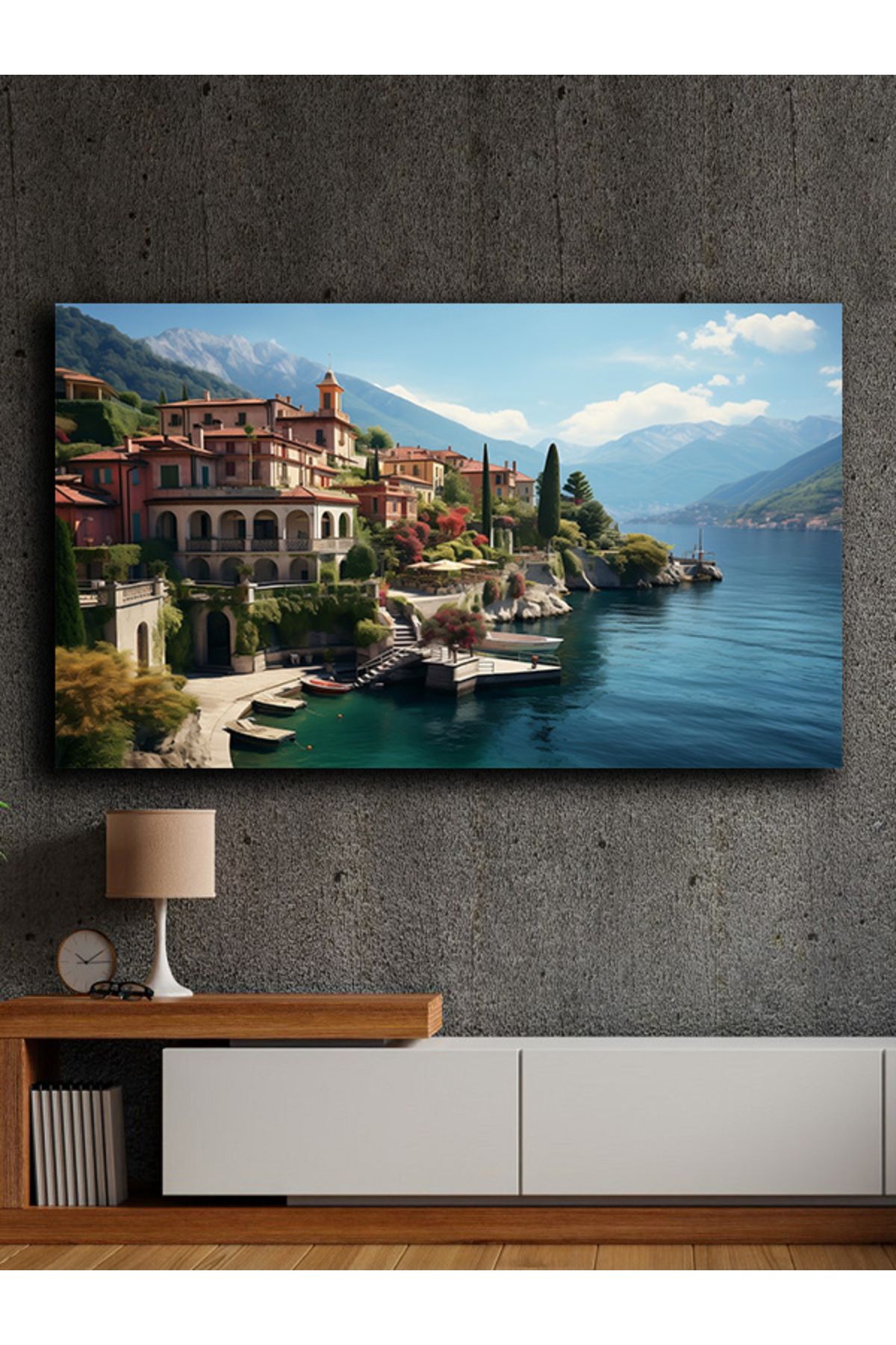 PRİME Concept Soyut yağlı boya görünümlü kanvas tablo 80x120 cm