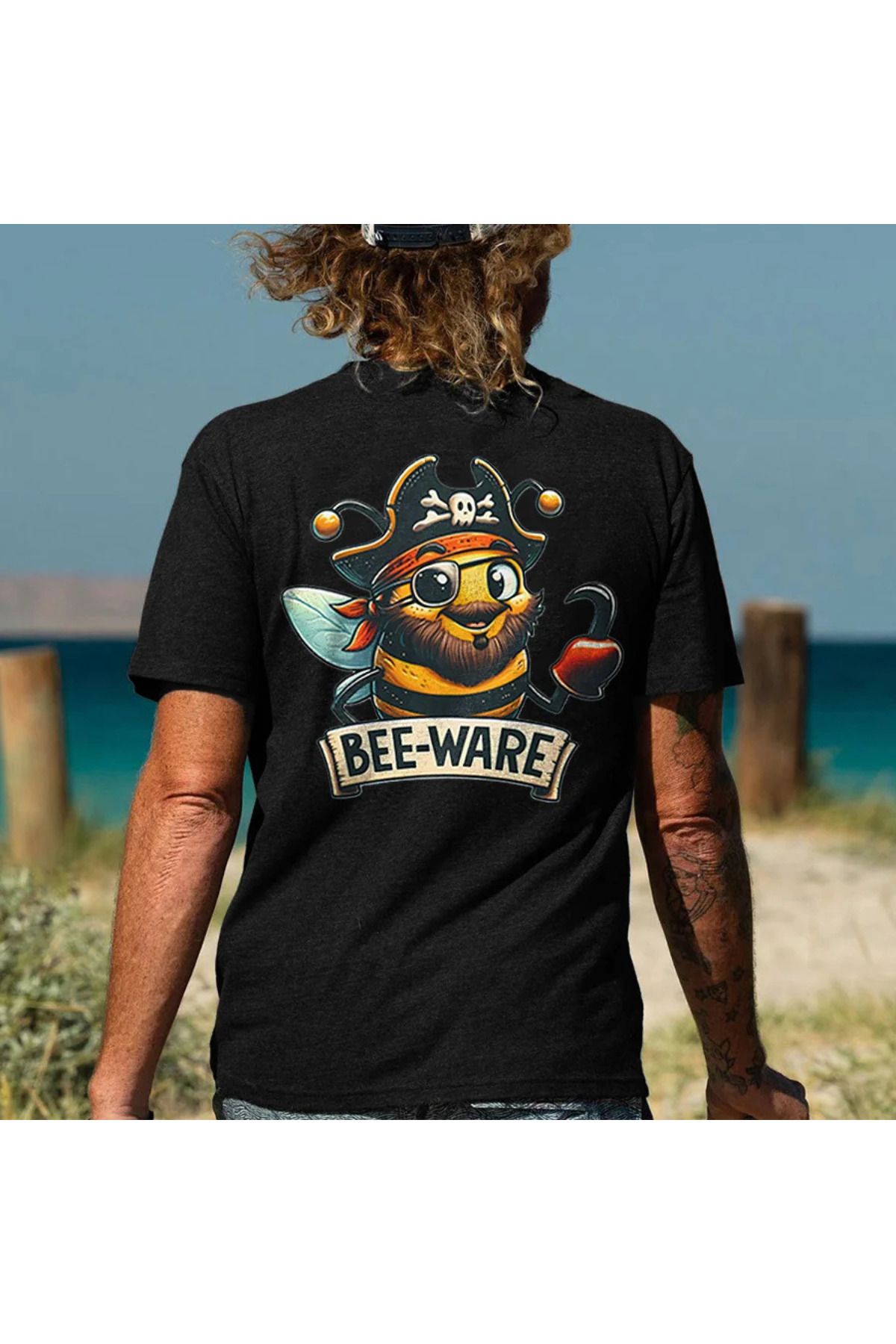 DESCARTES Burn The Ships Baskılı Oversize T-shirt