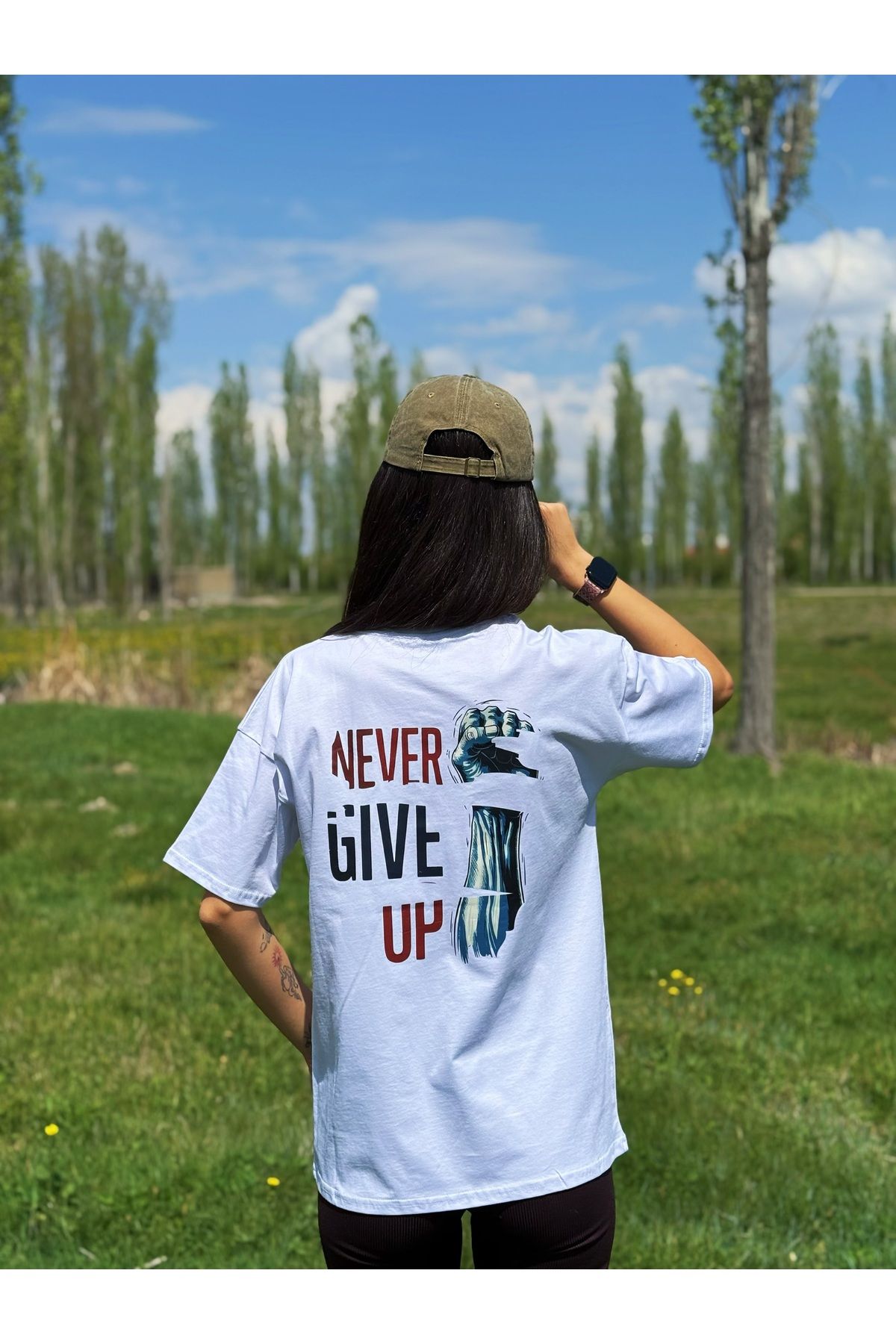Store Unisex Oversize Tişört - Güç Sende