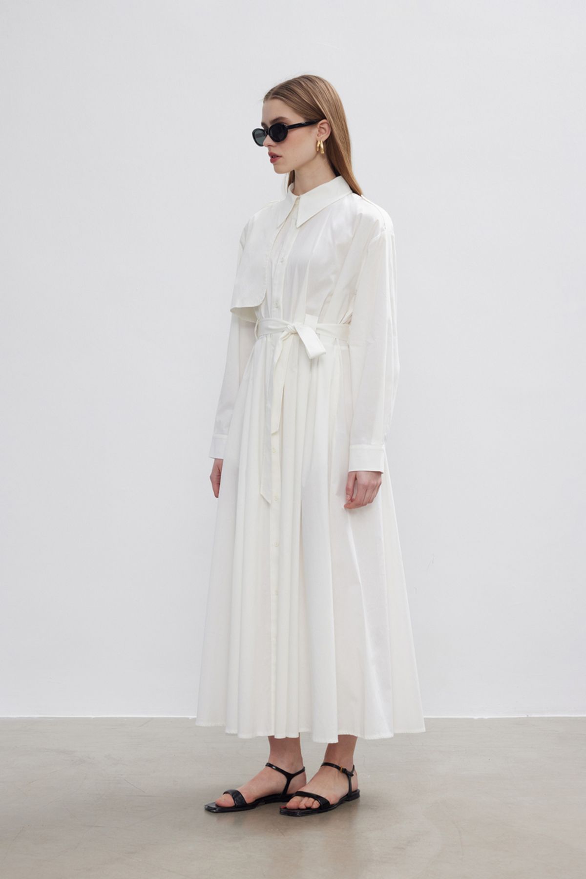 BE BLUE-ROCHIE TRENCH BUMBAC ECRU 7