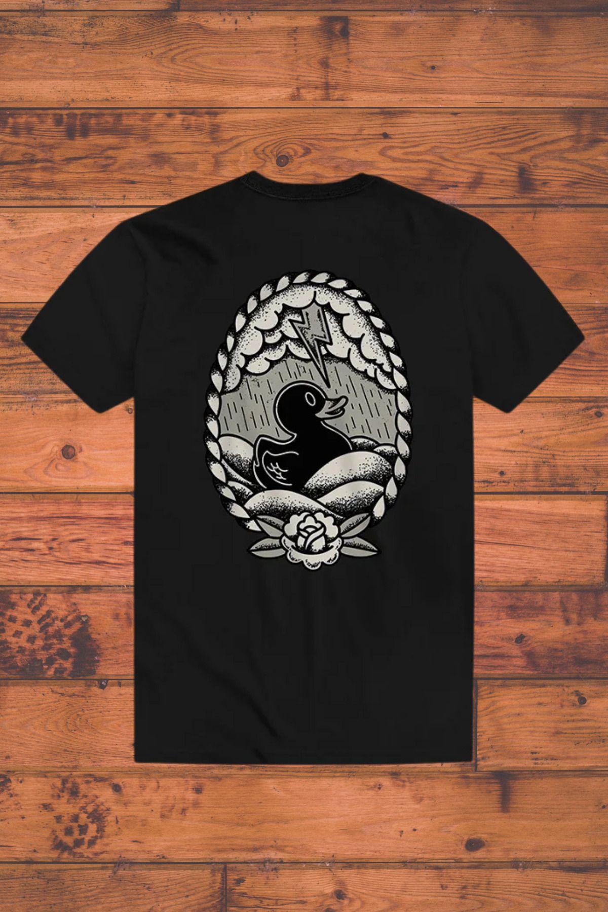 DESCARTES The Stormy Duck Baskılı Oversize T-shir