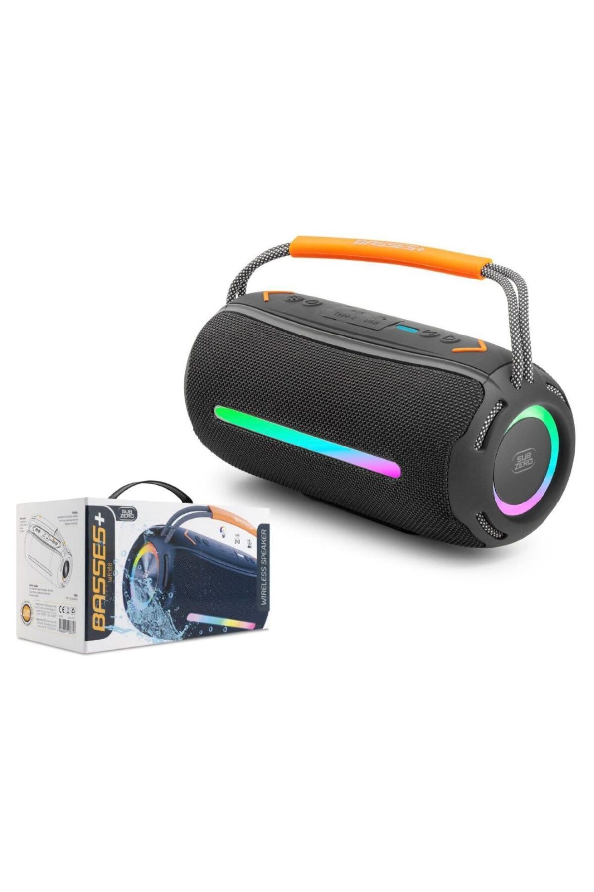 hope try WR168 Rgb Işıklı Süper Ses Bluetooth Müzik Kutusu Su Geçirmez