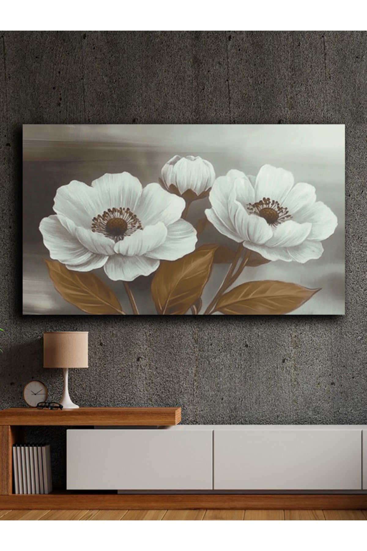 PRİME Concept Soyut yağlı boya görünümlü kanvas tablo 80x120 cm