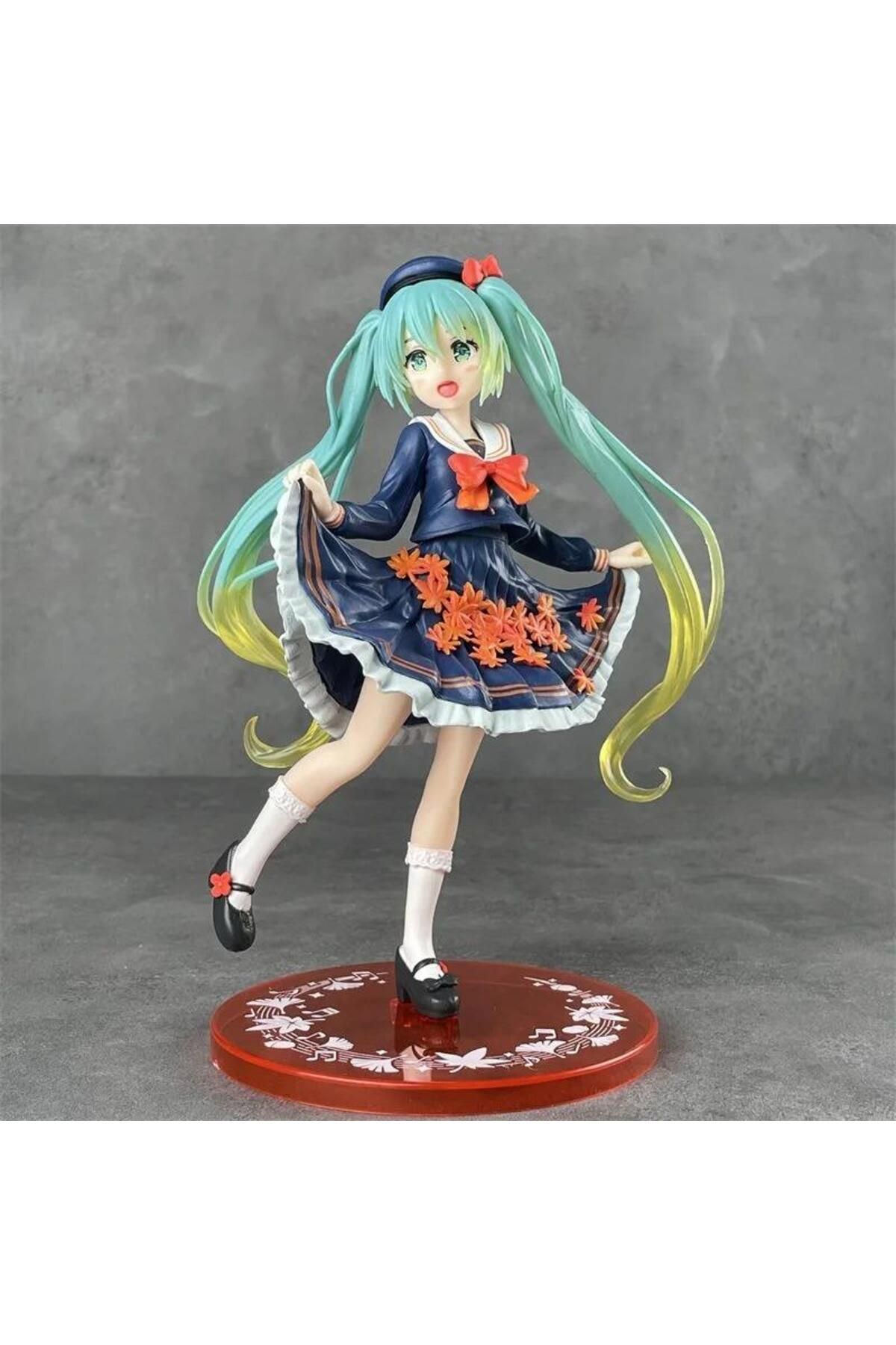 Zigver Anime Hatsune Miku Şekil Jk Üniforma Elbise Aksiyon Figürleri Kawaii Kız Ayakta Duruş Masaüstü Kolek