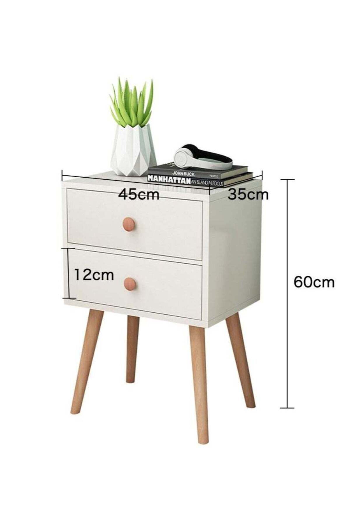 soufa dibaj-Large-Capacity MDF Engineering Board Storage Home Bedside Coffee Table And Nightstand With Drawer 7