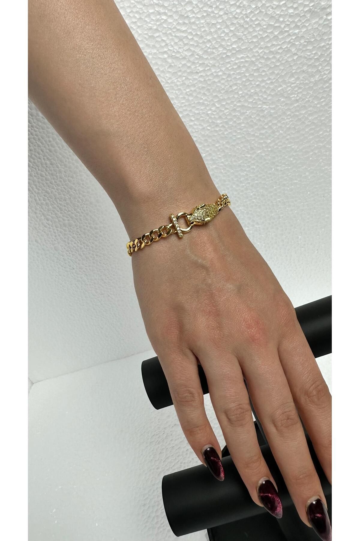 Butik Çelik Kaplan Detay Bileklik