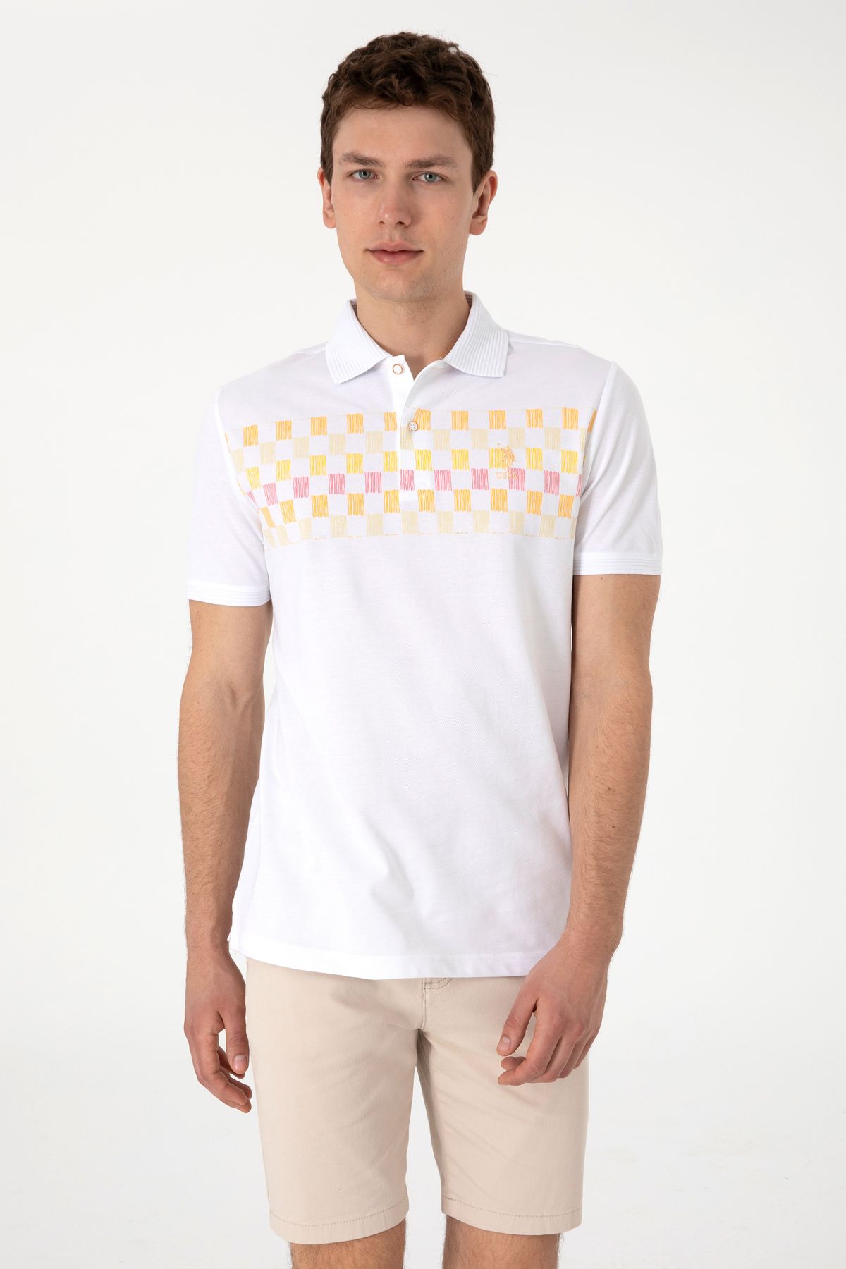 U.S. Polo Assn. Erkek Turuncu Tişört 50300386-VR202