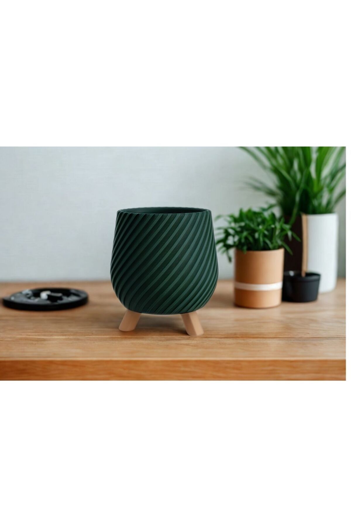 homedekorrs Üç Ayaklı Detaylı 3D saksı
