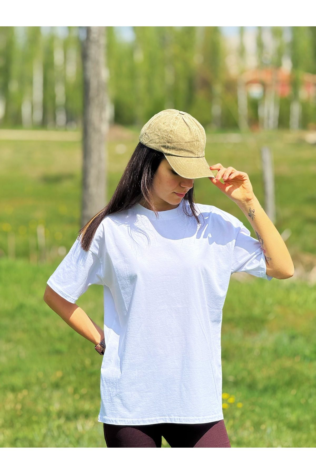 Store Unisex Oversize Tişört - Baskısız