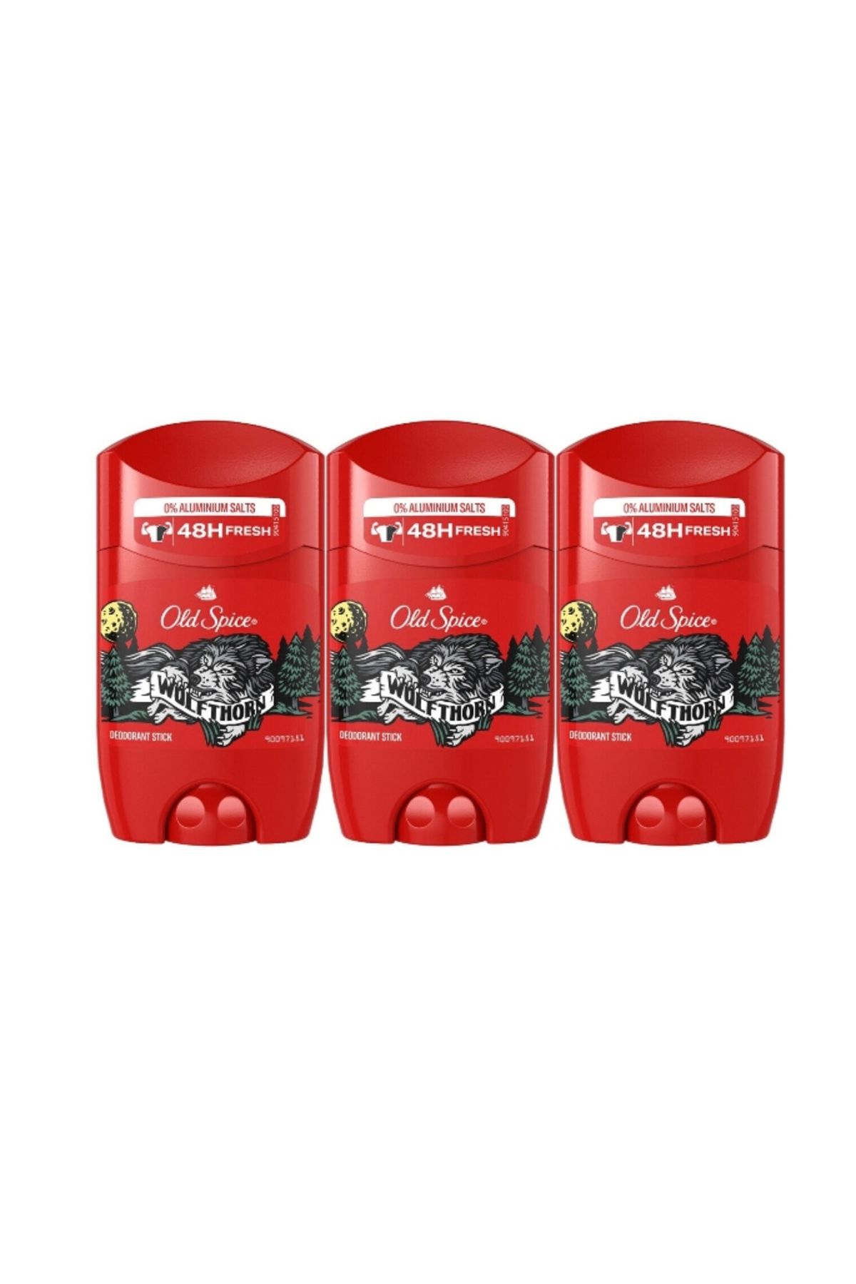 Old Spice Set 3 X Antiperspirant Stick 50ml Wolfthorn, Parfum Proaspăt Intens - One Size