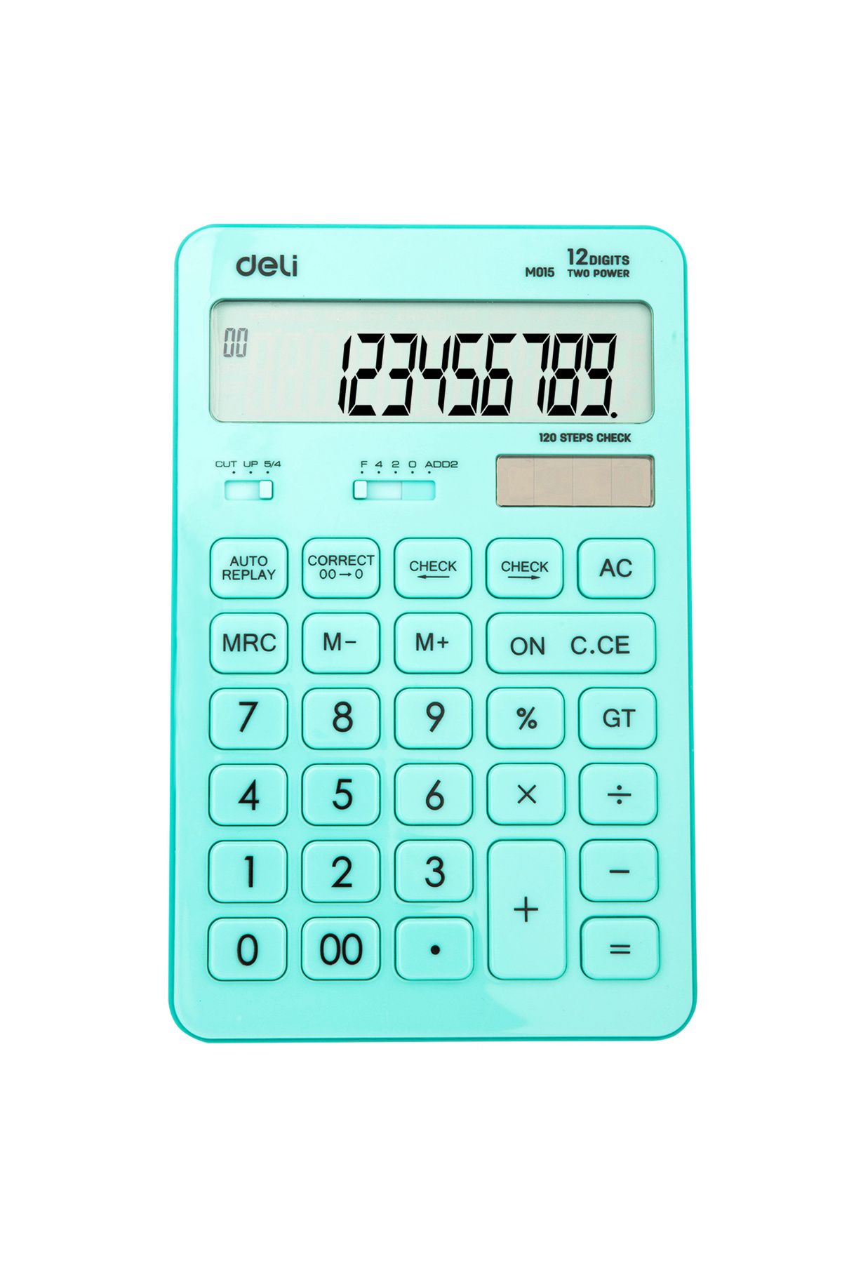 Deli Calculator De Birou Cu 12 Cifre 1531 Albastru Pastel Deli - One Size