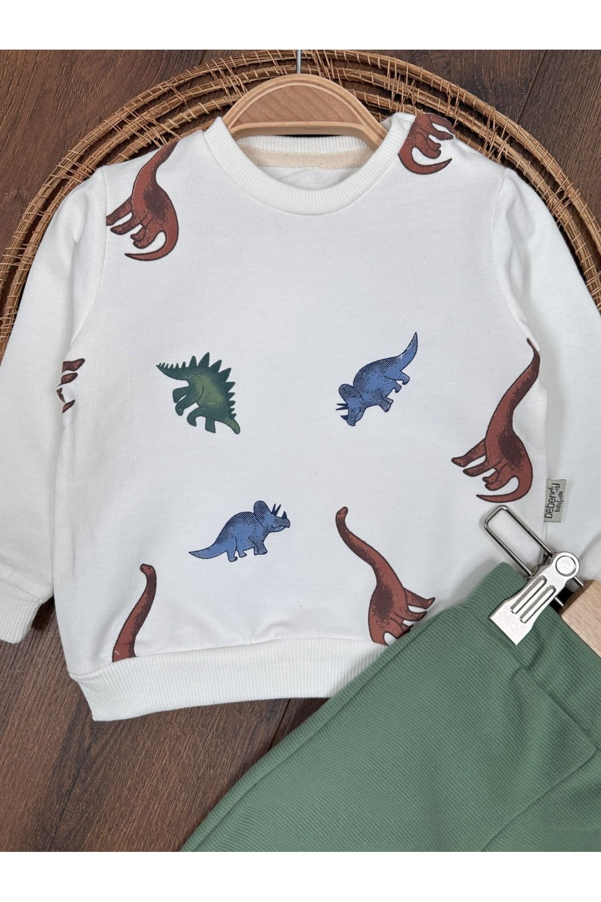 Lino Baby Dinozor Baskılı Erkek Bebek Takım