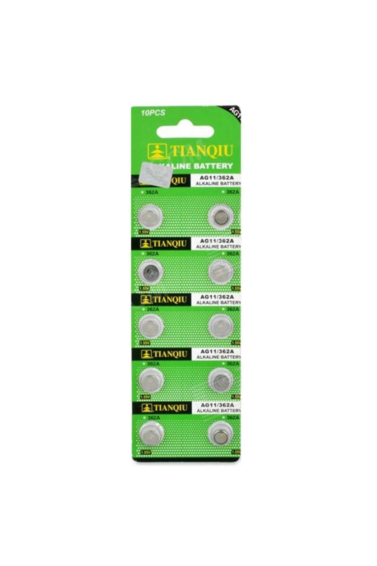 qtop Saat Pili Alkaline 10 Lu Paket AG11-LR721-LR5-L721-162 1.5V