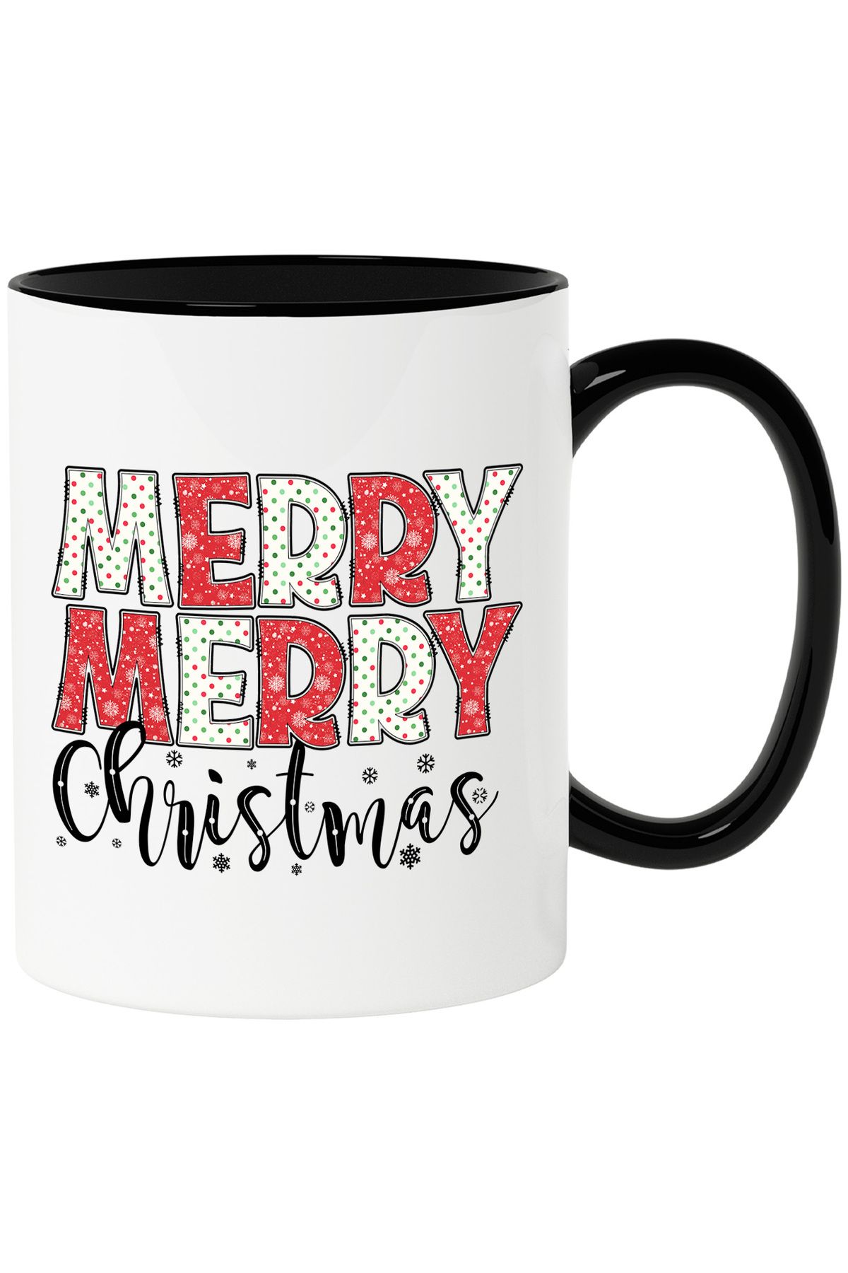 StoryGift Romania Cana Cu Mesajul "merry, Merry Christmas", Craciun Fericit, Ilustratie, Iarna, Ro, Cu ,stg - One Size