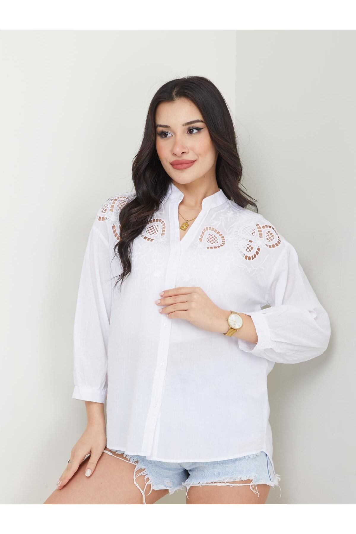 AKA Butik Fisto Detaylı Gömlek-AYN