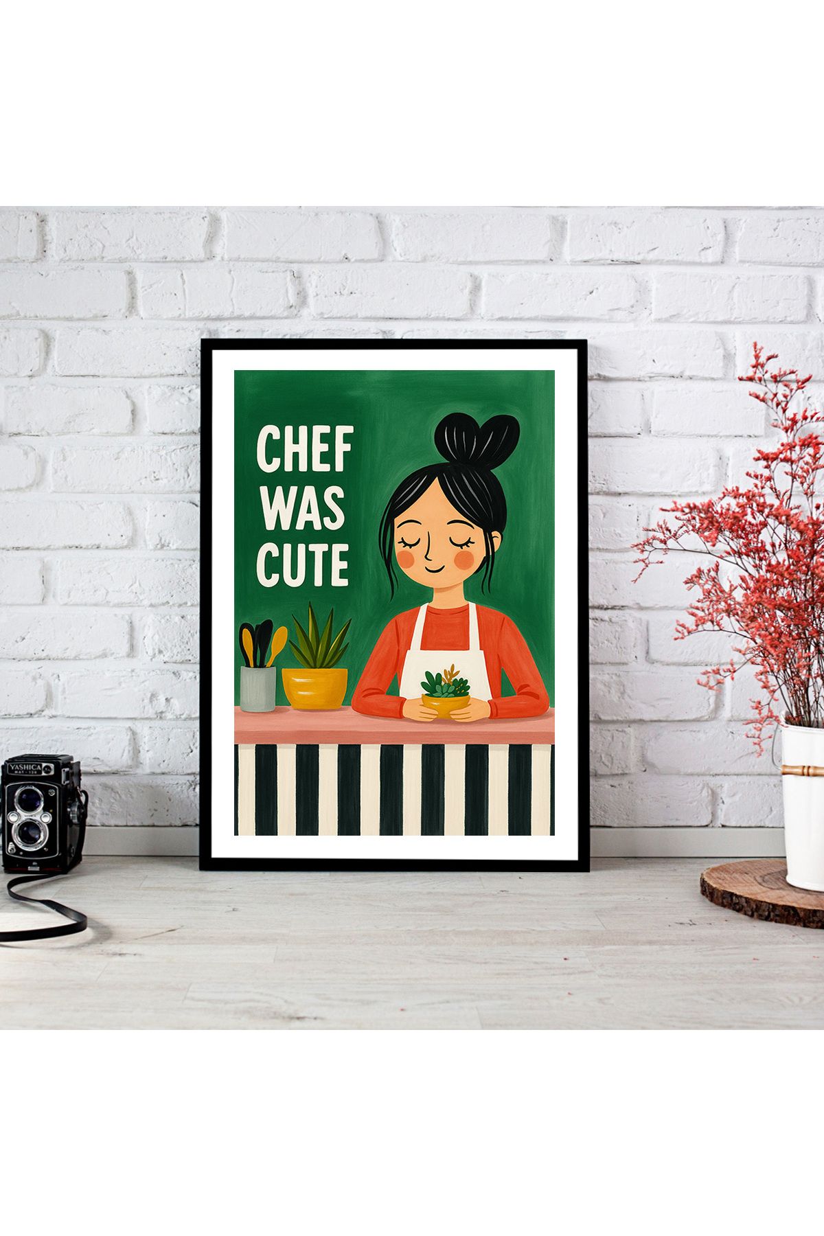 woodsia Çerçeve Görünümlü Çerçevesiz MDF Poster Tablo MDF_TEK1233