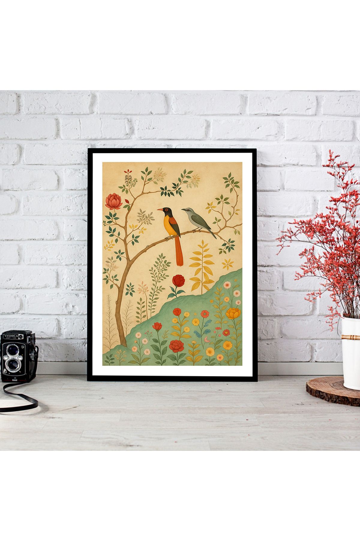 woodsia Çerçeve Görünümlü Çerçevesiz MDF Poster Tablo MDF_TEK1259