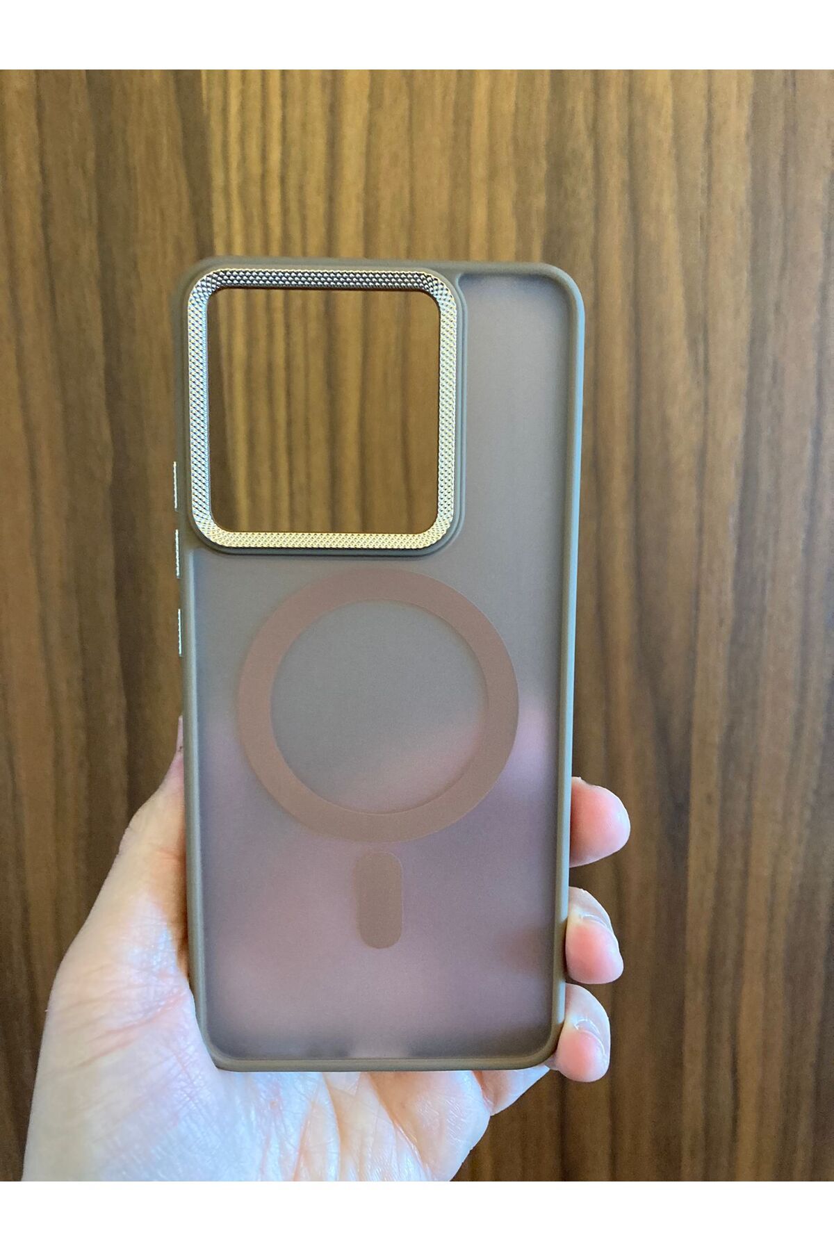 Newon XİAOMİ REDMİ NOTE 13 PRO 5G BUZLU ÇÖL RENGİ MAGSAFE SİLİKON TELEFON KILIFI KAPAK