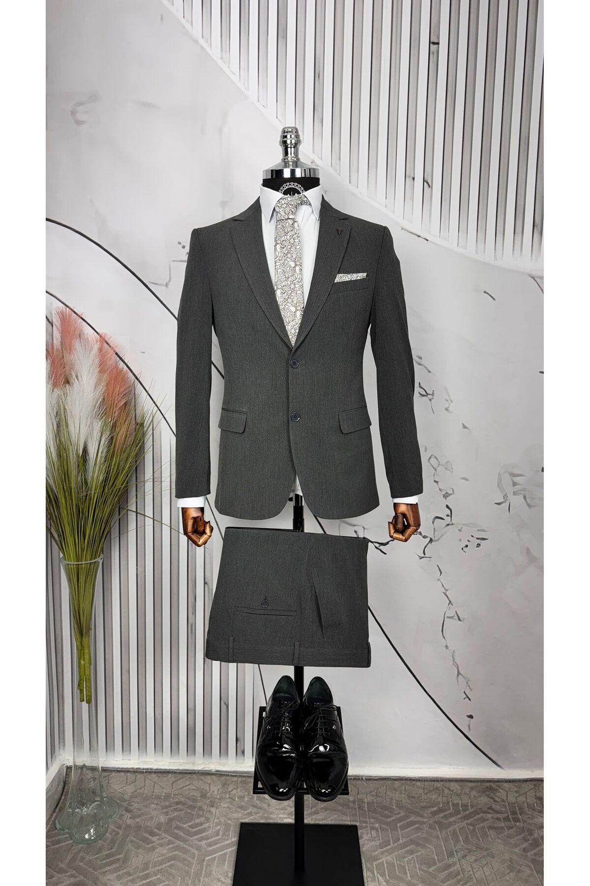 Dupont Slim Fit Mono Yaka Takım Elbise