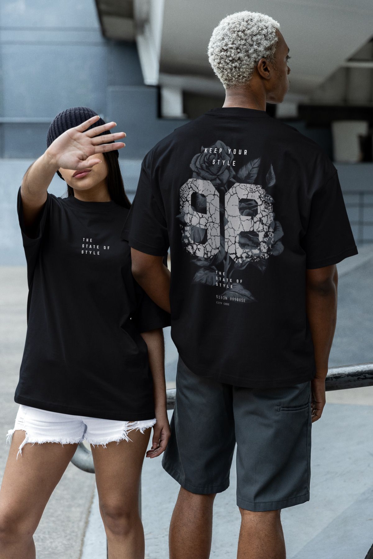 2XB The State of Style Baskılı Unisex Oversize T-Shirt