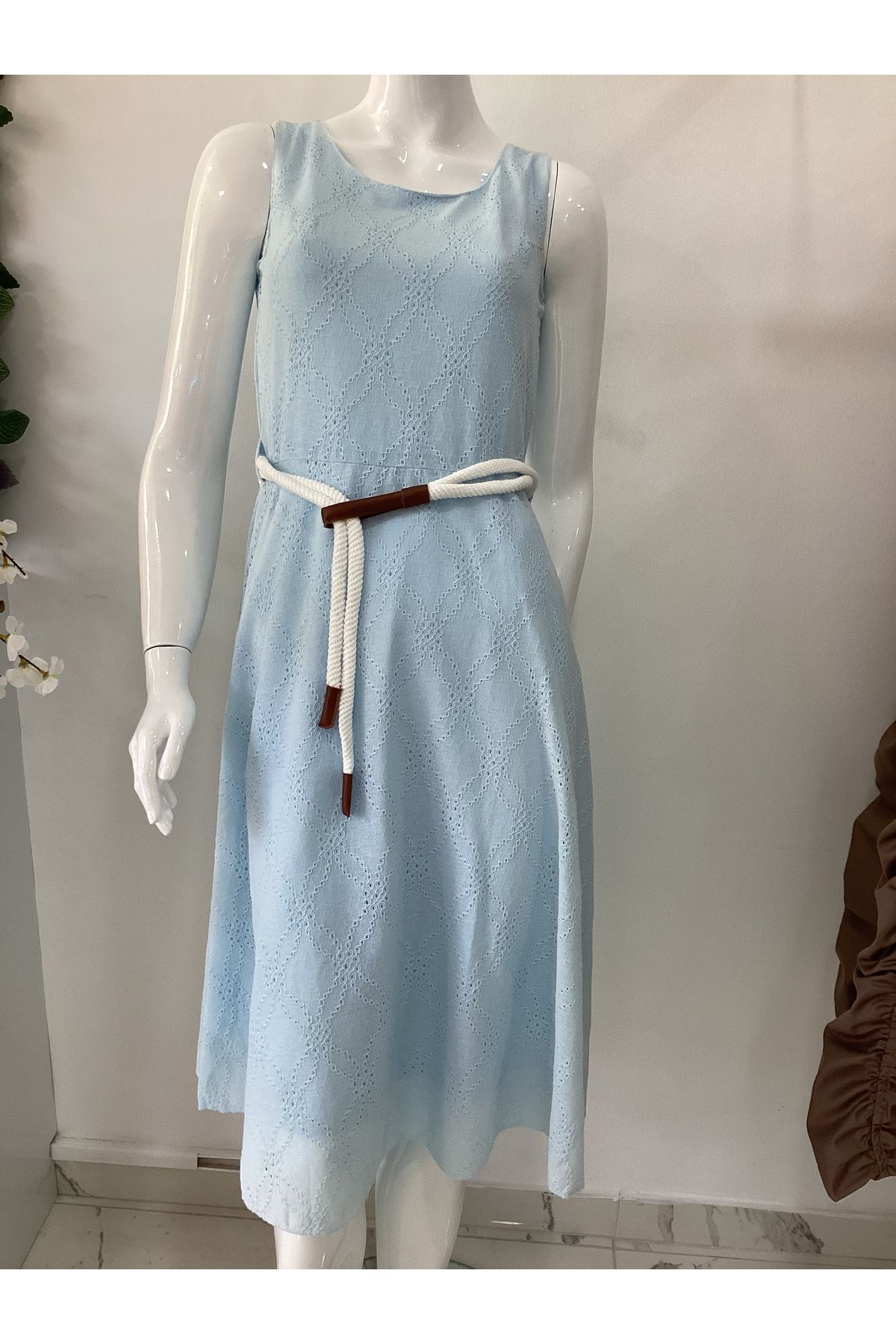 gozdefashion Dokulu Elbise