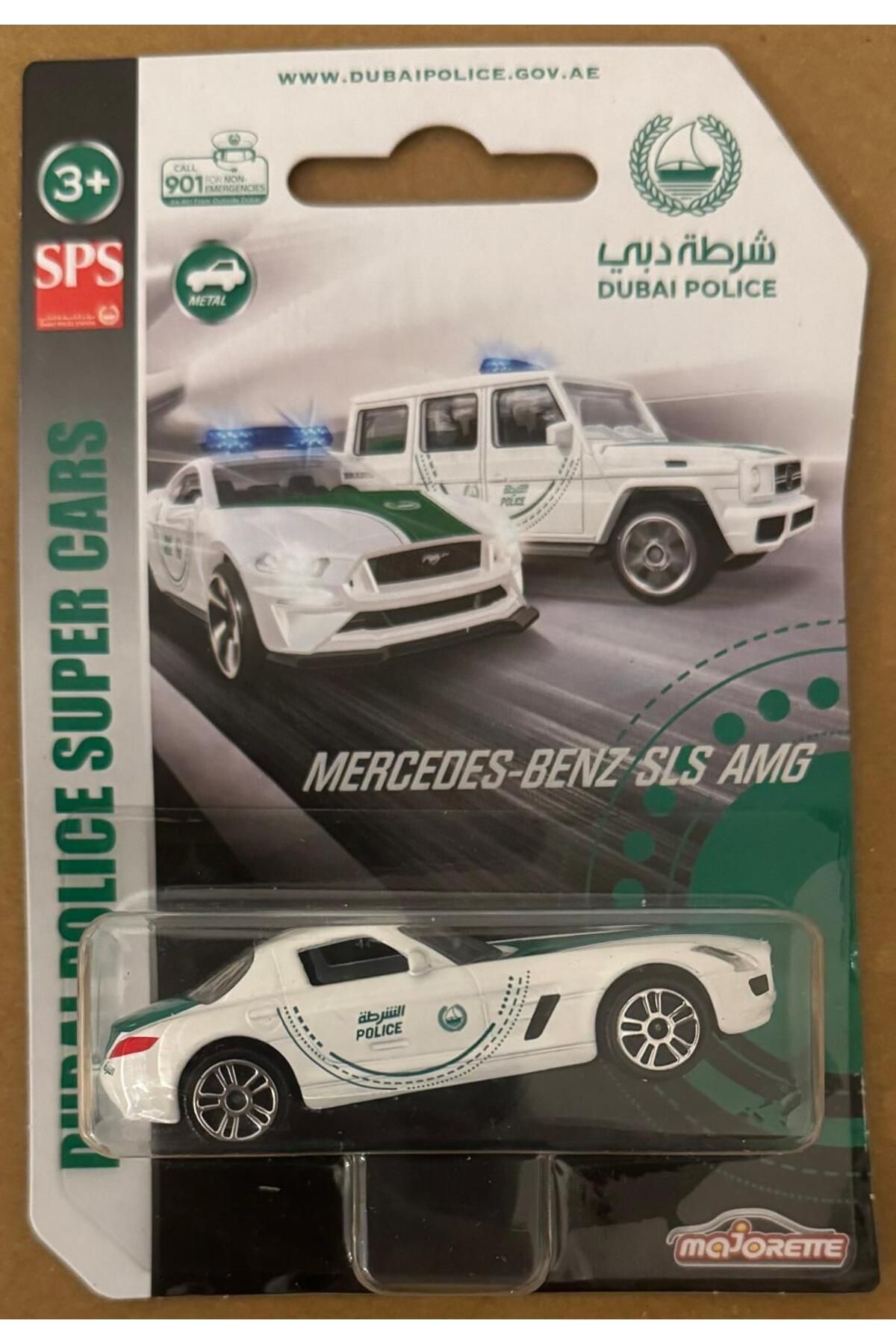 Majorette Dubai Police Super Cars Mercedes-Benz SLS AMG