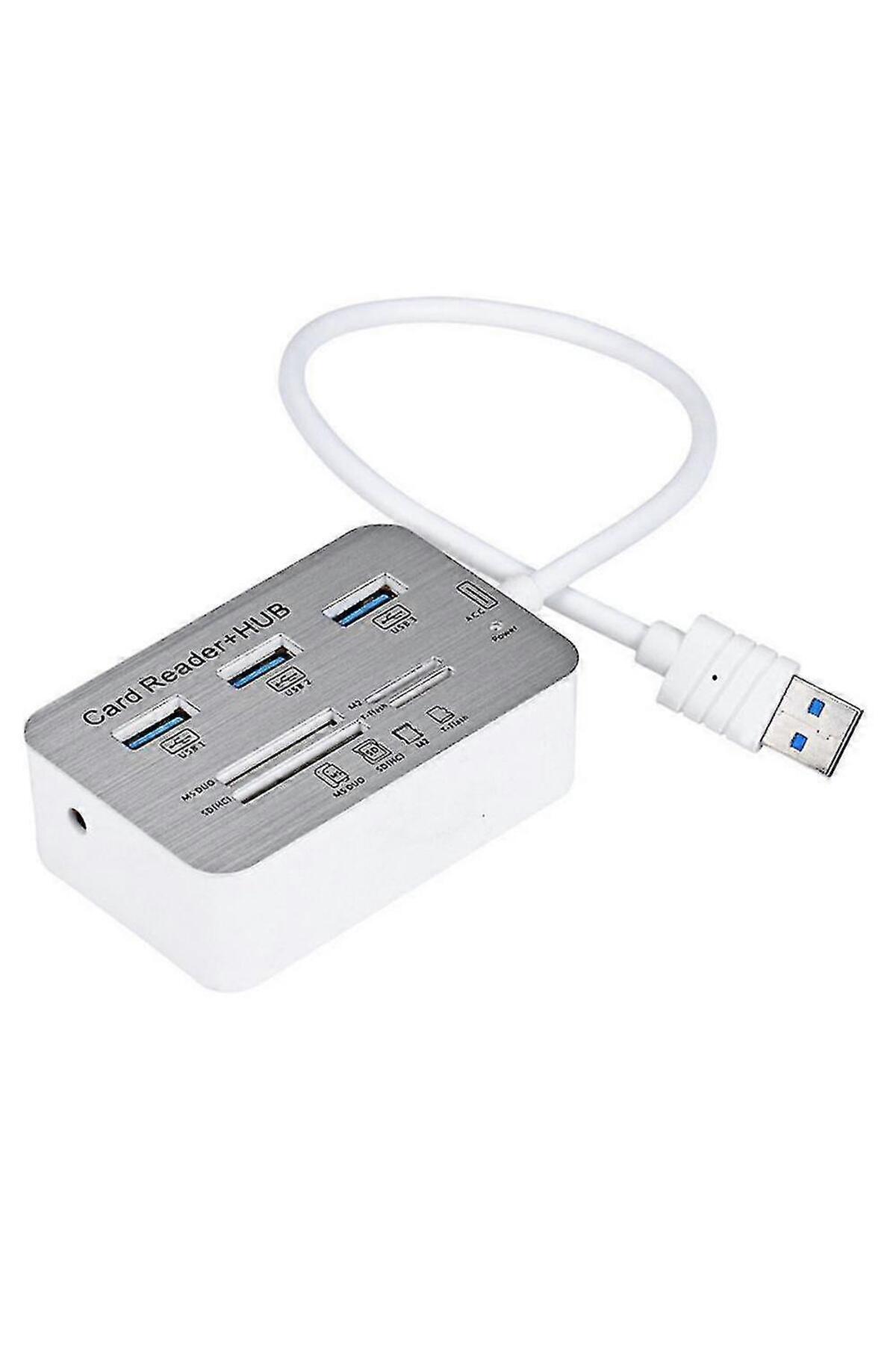 NARİTA Usb Çoğaltıcı Çoklu Hafıza kart Okuyucu 3.0/3.1 Usb 3Port Memory Card (Micro SD/SD(HC)/M2/T-flash