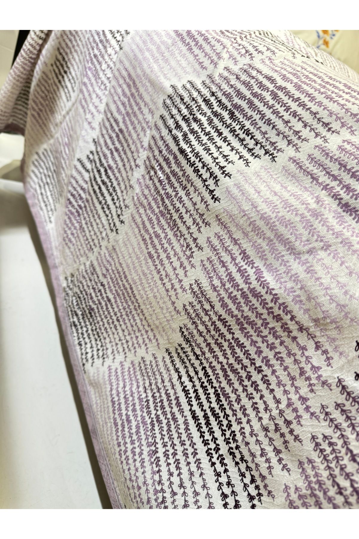 ŞENER HOME-Lilac Delta Patterned 200x240 Cm Double Single Pique Printed Poster 4