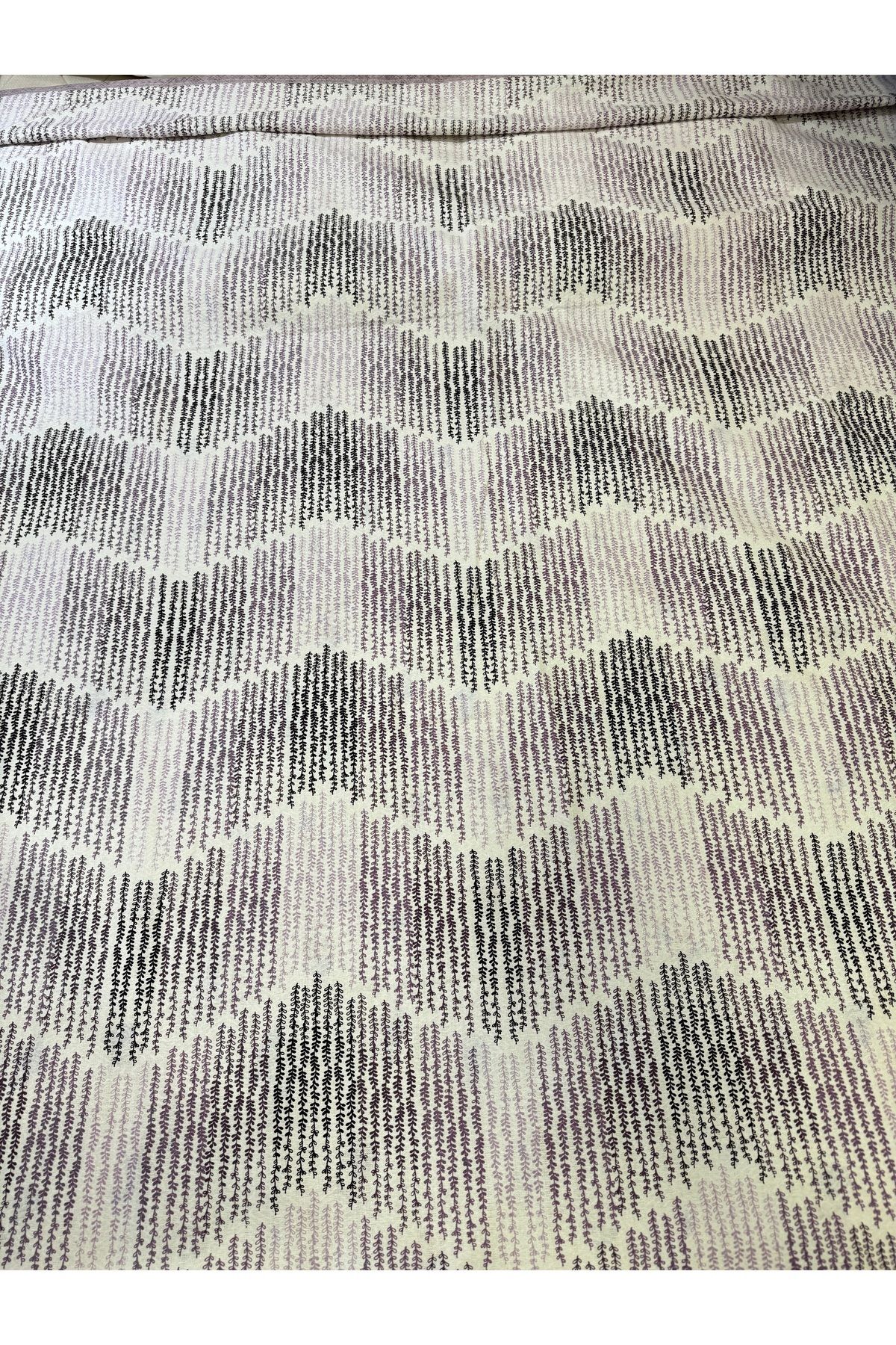 ŞENER HOME-Lilac Delta Patterned 200x240 Cm Double Single Pique Printed Poster 3