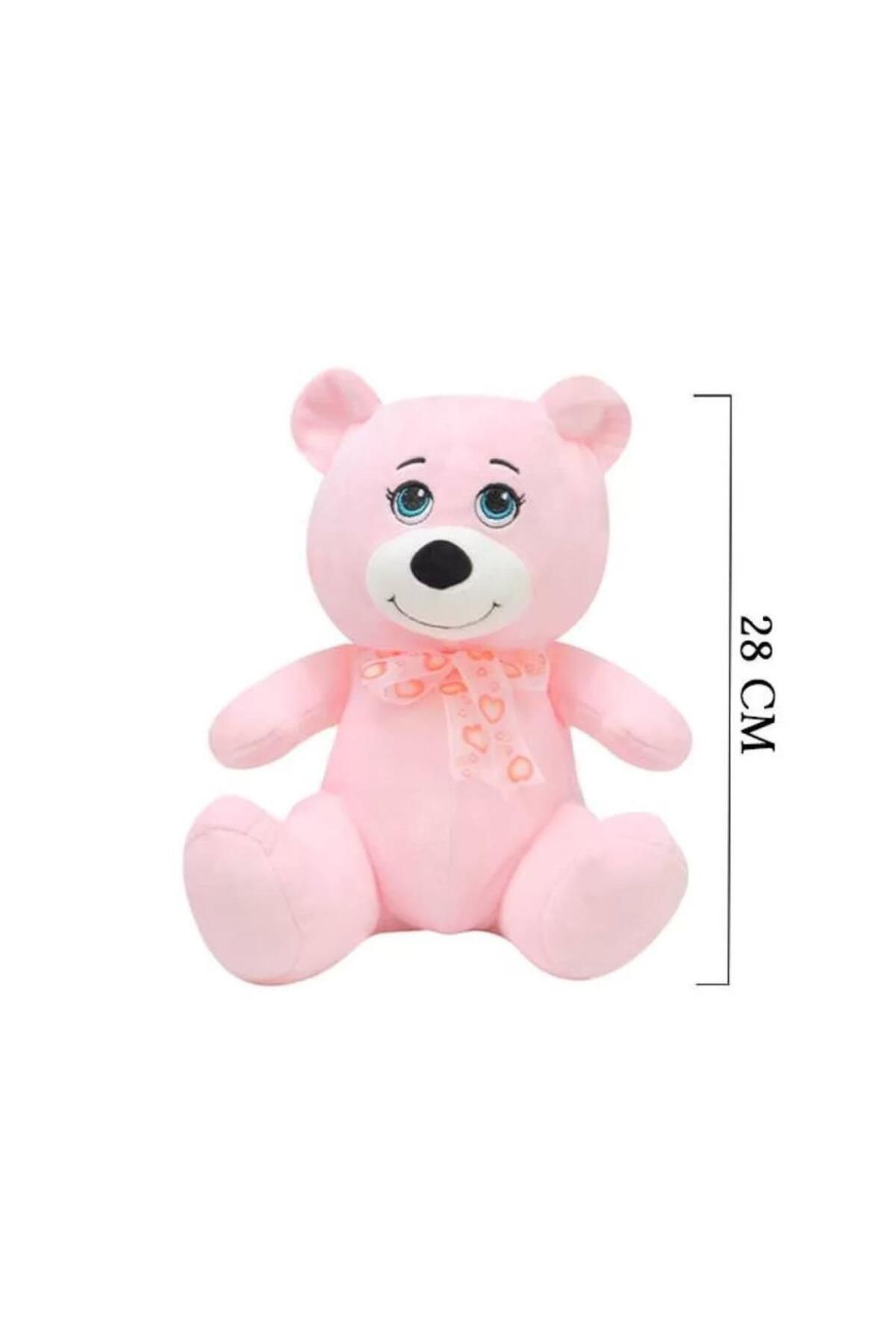 NessiWorld 1022P Göbekli Ayı 28 cm Pembe -Selay Oyuncak