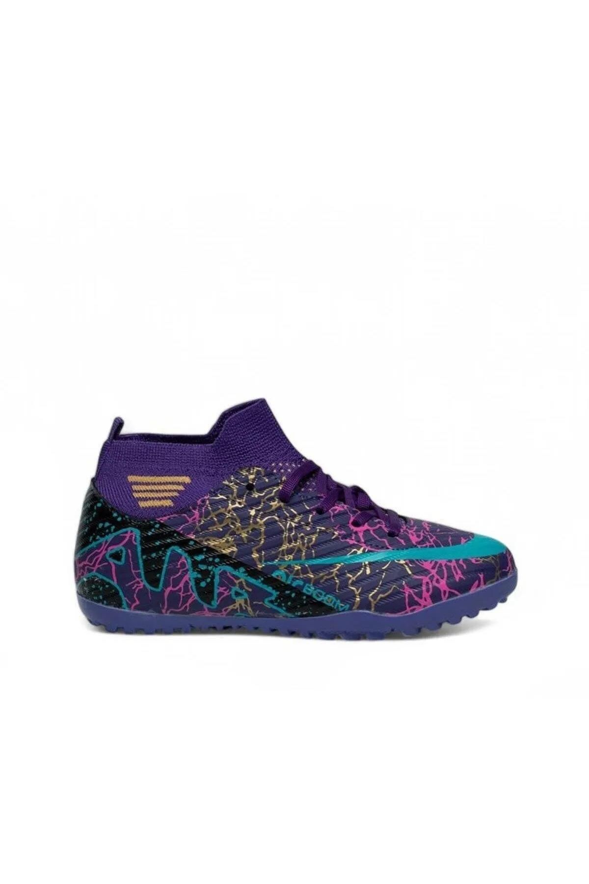 CihanShoes Garantili Bilekli Krampon Çoraplı Dişsiz Çivisiz Futbol Halı Saha Ayakkabısı 40-41-42-43-44 Numara