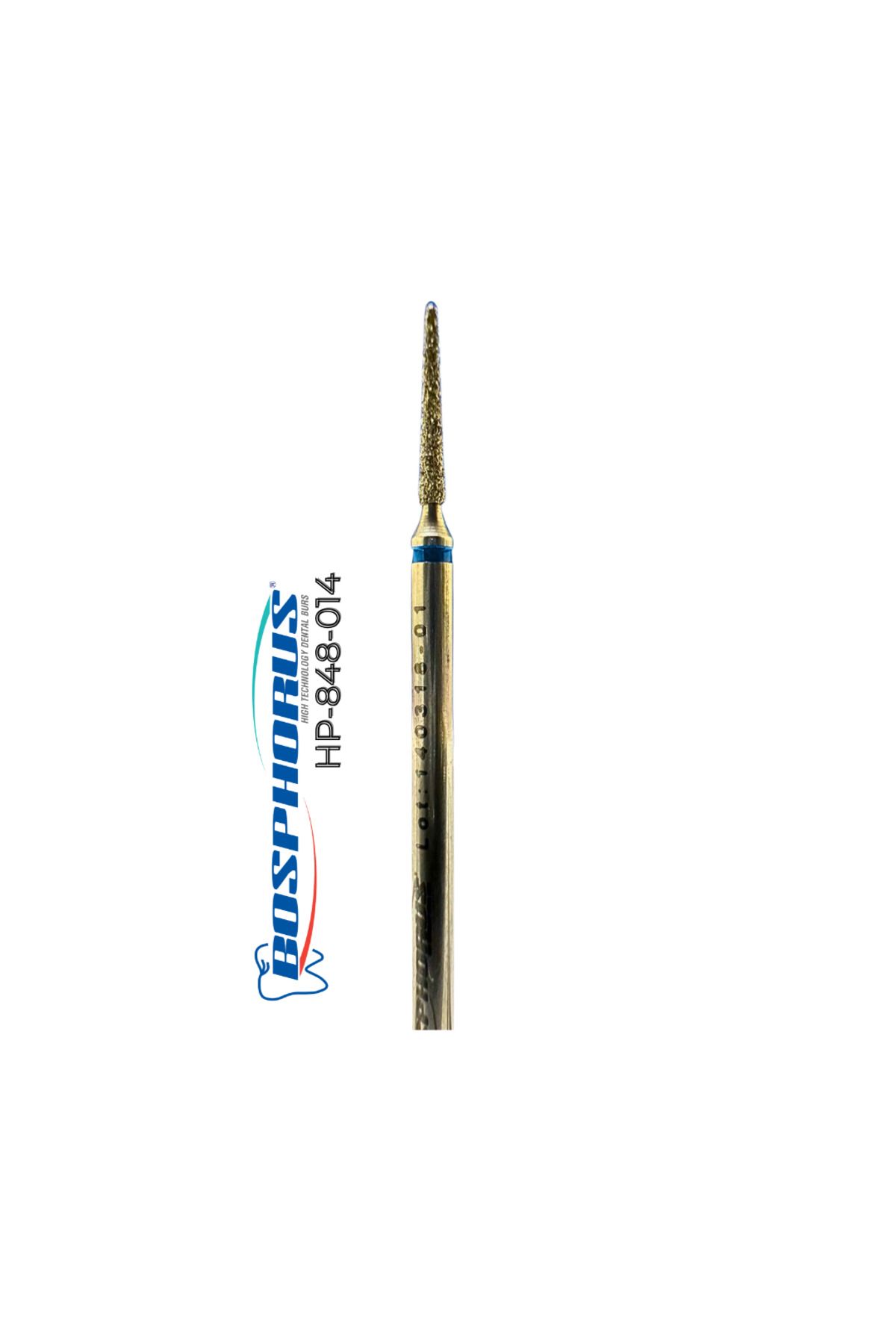 Bosphorus Tekmetal Kuru Manikür Uc KONİK 014 MM Doğal Elmas Freze Manikür Uc Törpü Makinası Ucu İSO ve CE Onaylı