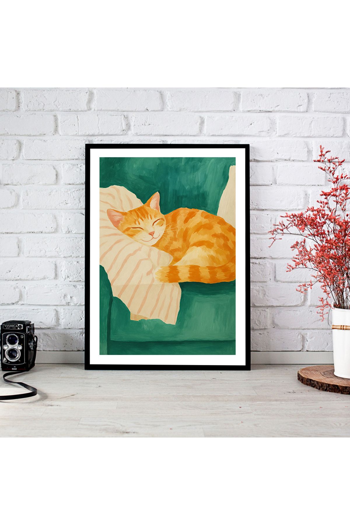 woodsia Çerçeve Görünümlü Çerçevesiz MDF Poster Tablo MDF_TEK1241