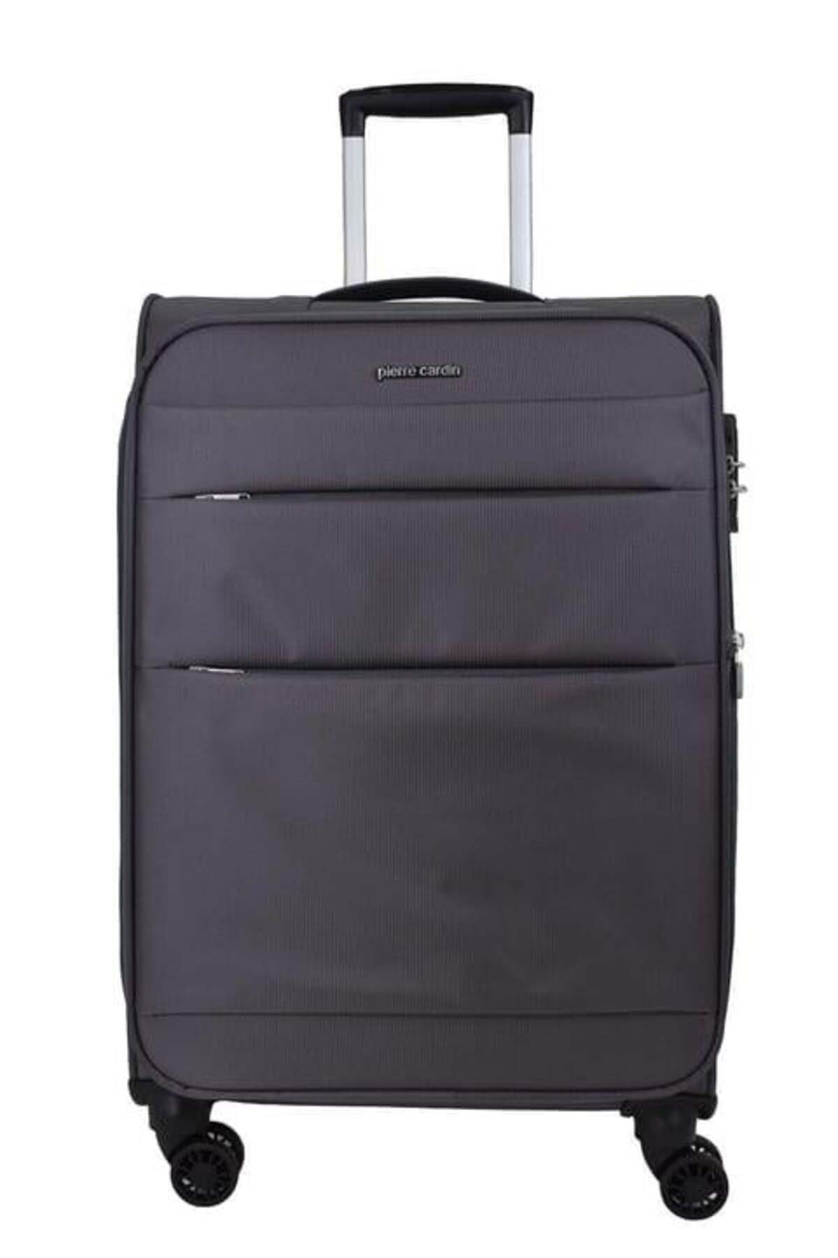 Pierre Cardin Ultra Light Hafif Lüx Kumaş Orta Boy Valiz Gri PC4200