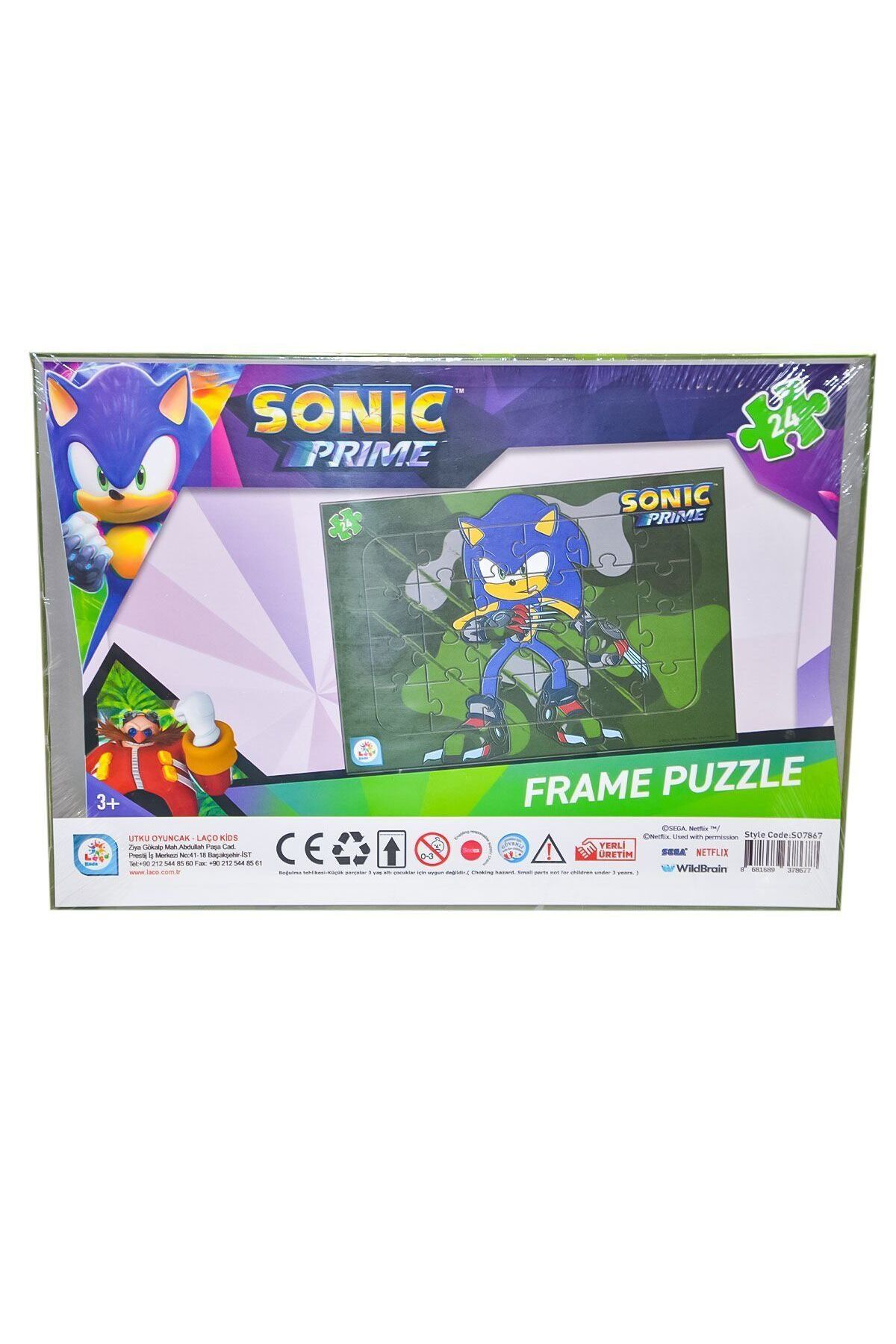 Genel Markalar So7867 Sonic 24 Parça Frame Puzzle 2- - Fiyatı