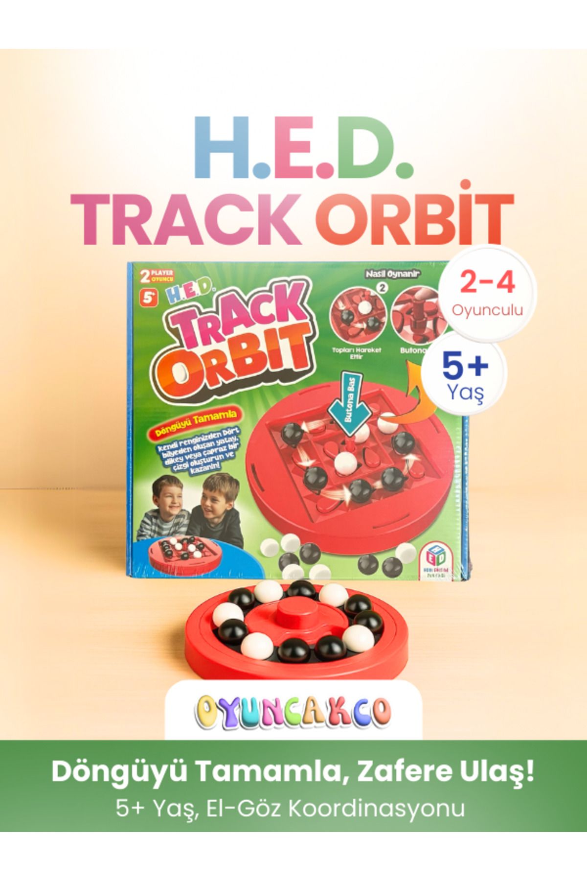 oyuncak.co Track Orbit Döngü Oyunu | 2-4 Oyunculu 5+ Yaş El-Göz Koordinasyonu Geliştirici