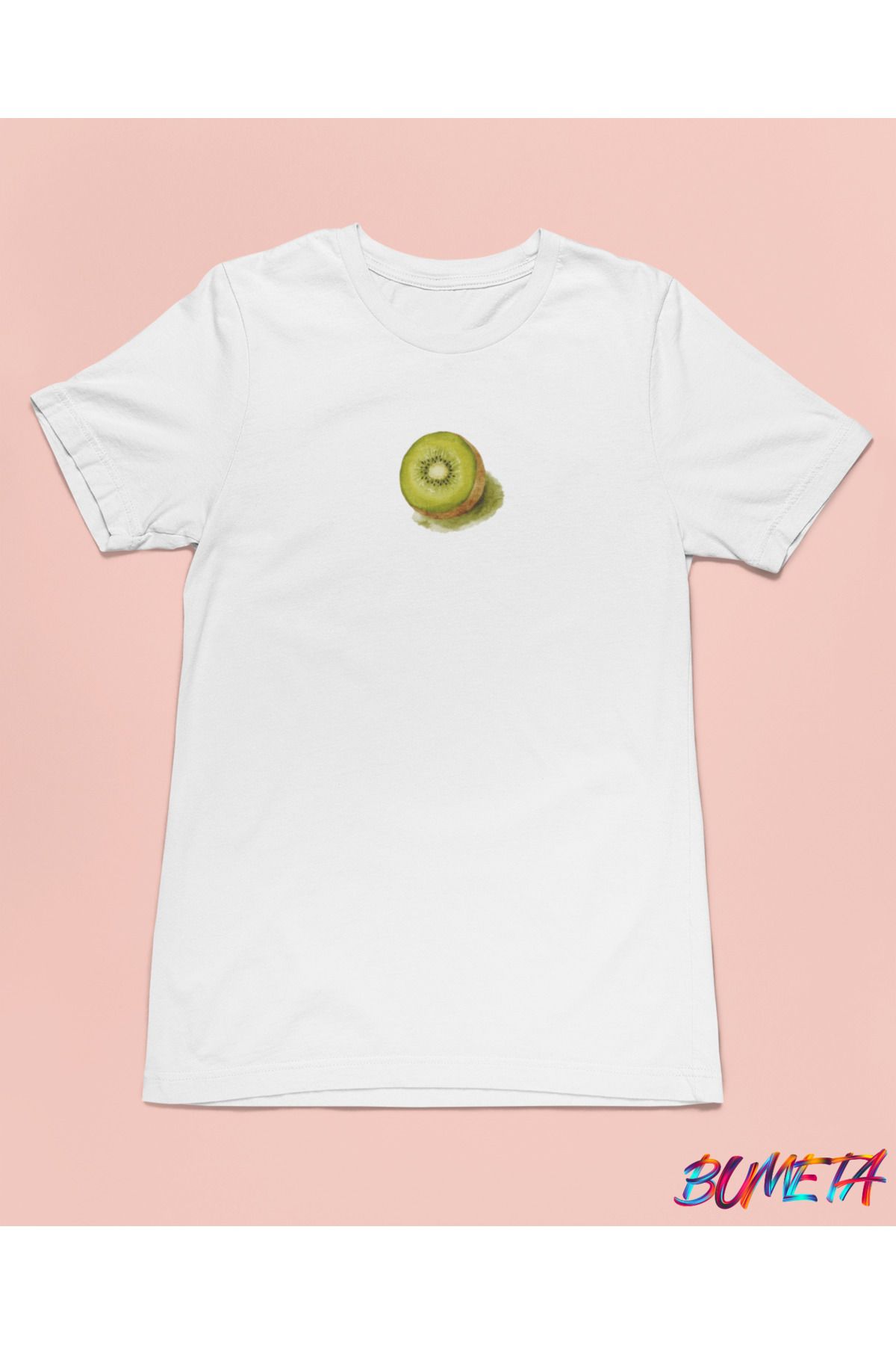 Bumeta Kivi Minimal Meyve Unisex Tişört T-Shirt
