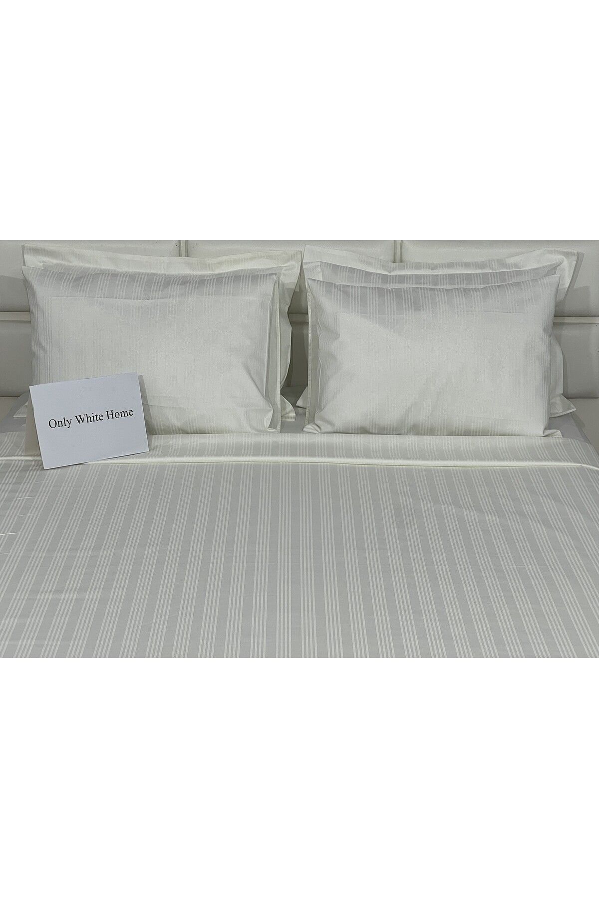 Only White Home Yağmur Nevresim Seti, Çift Kişilik 6 Parça,Pamuk - Polyester, Lüks , Suit Oda Otel, Çeyiz, Tam Set