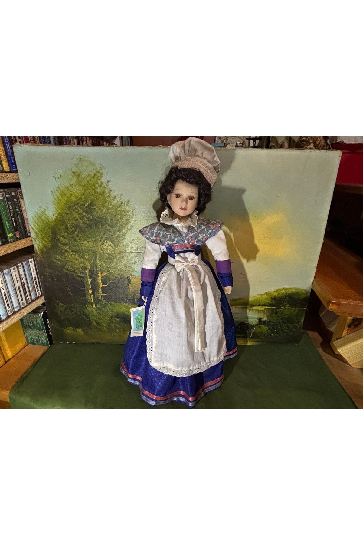 tayfuntufan antika koleksiyon 48 cm boyunda fransız porselen bebek - 9jks873456aw
